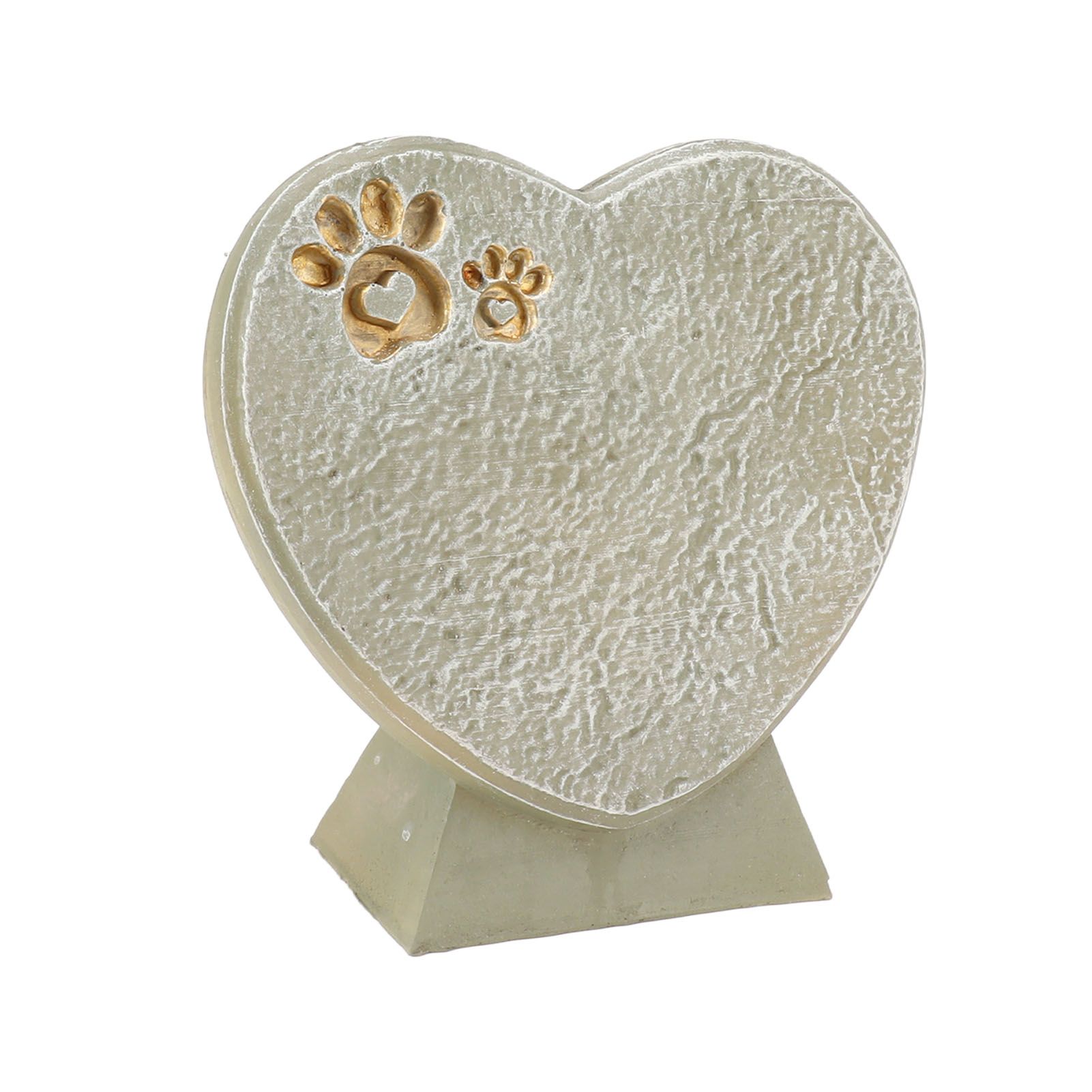 Heart Shaped Animal Tombstone DIY Resin Dog Pet Memorial Stone Outdoor view 2