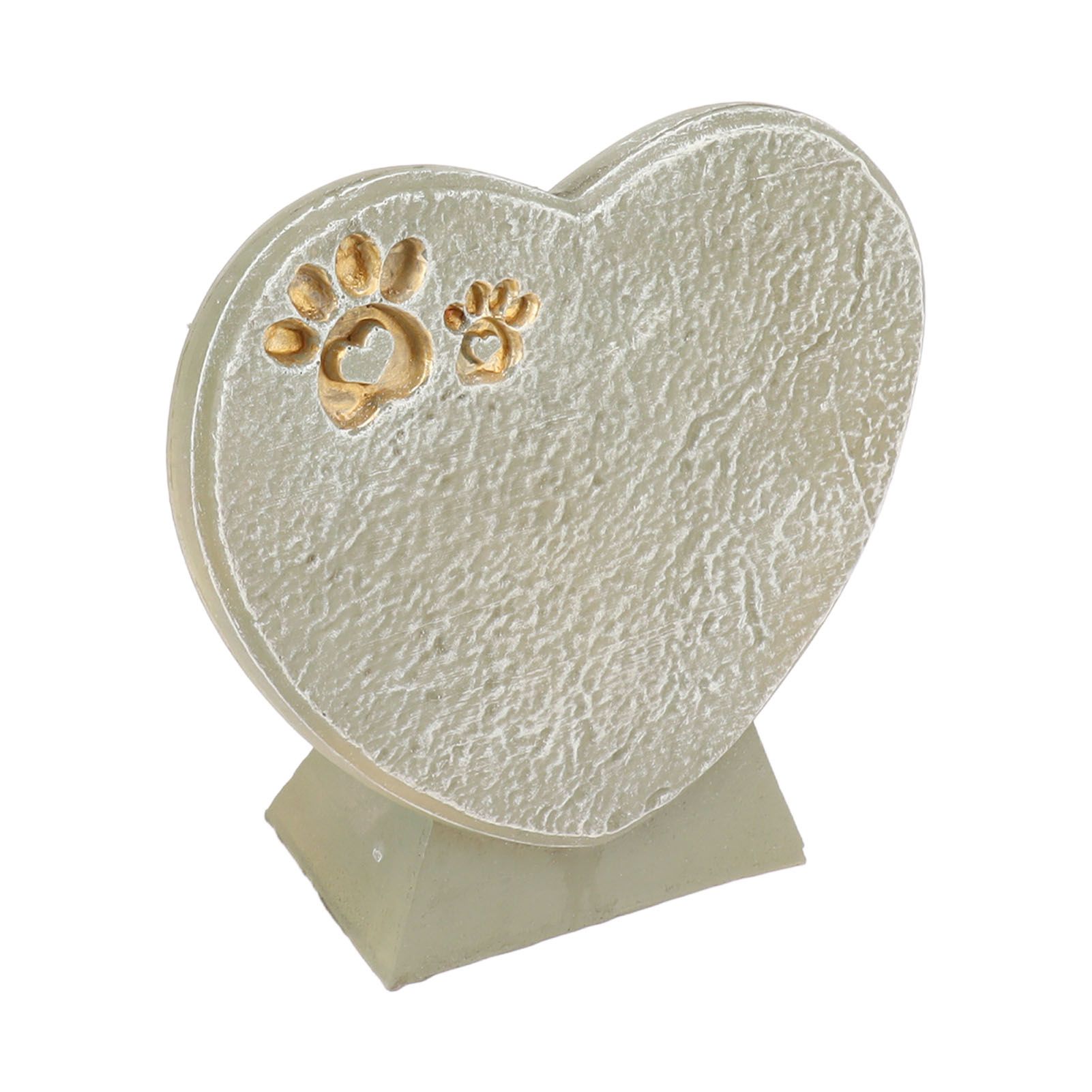 Heart Shaped Animal Tombstone DIY Resin Dog Pet Memorial Stone Outdoor view 4