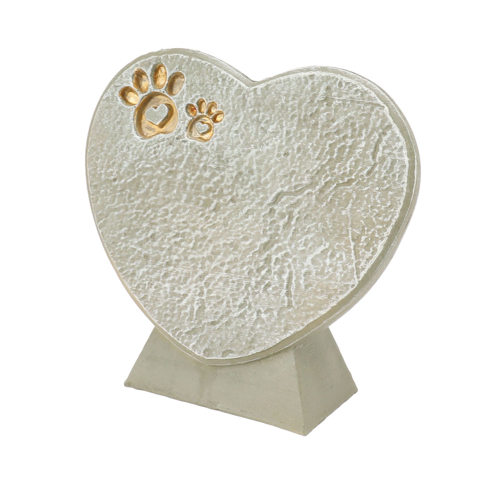 Heart Shaped Animal Tombstone DIY Resin Dog Pet Memorial Stone Outdoor view 6
