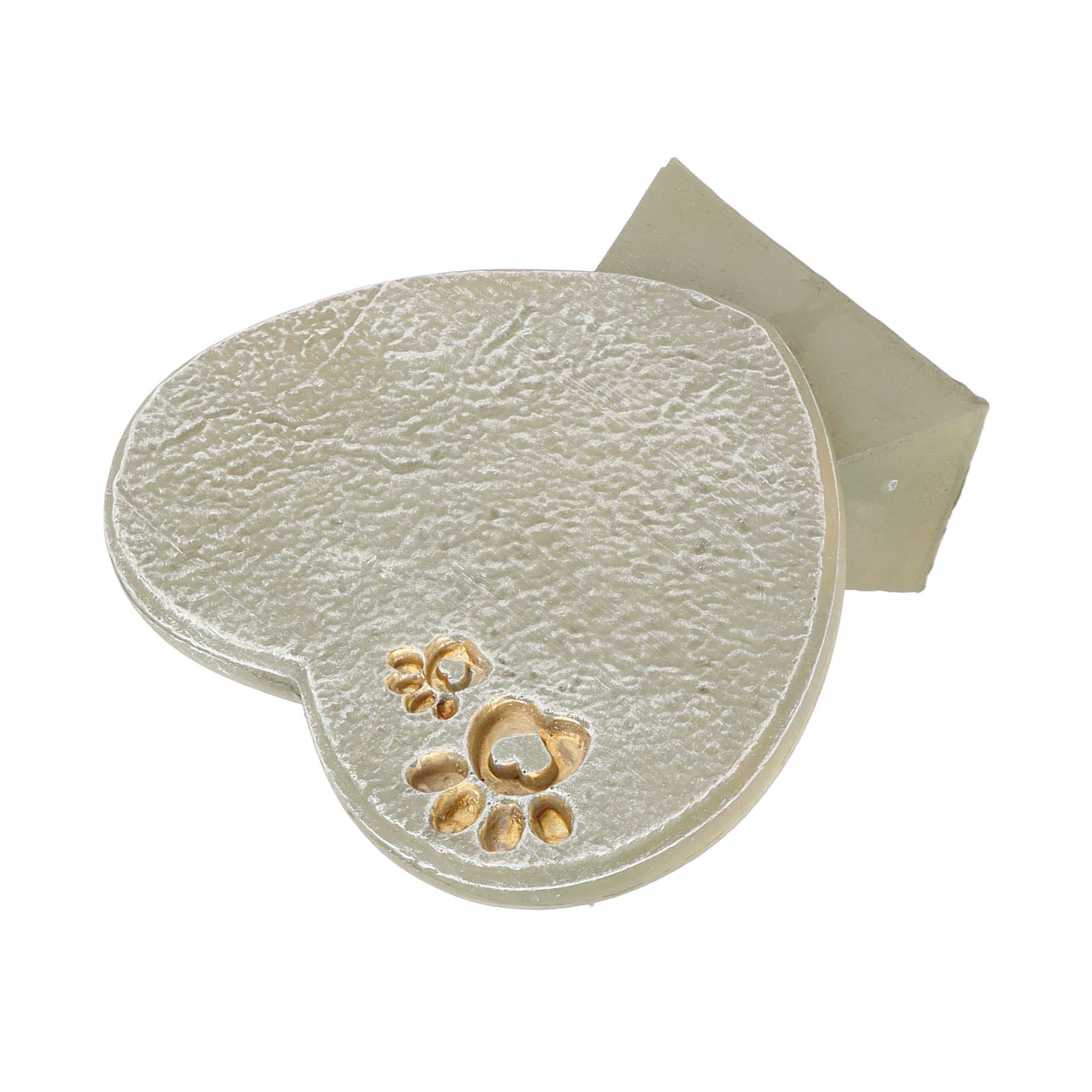 Heart Shaped Animal Tombstone DIY Resin Dog Pet Memorial Stone Outdoor view 7