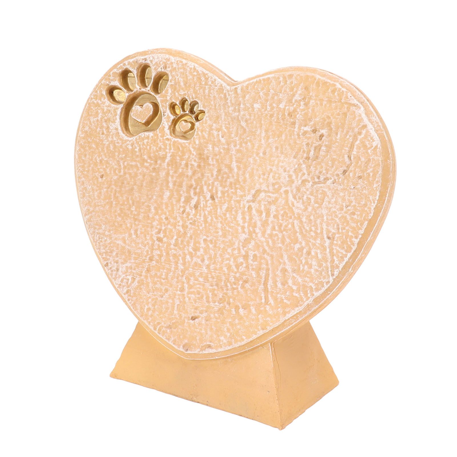Heart Shaped Animal Tombstone DIY Resin Dog Pet Memorial Stone Outdoor view 2