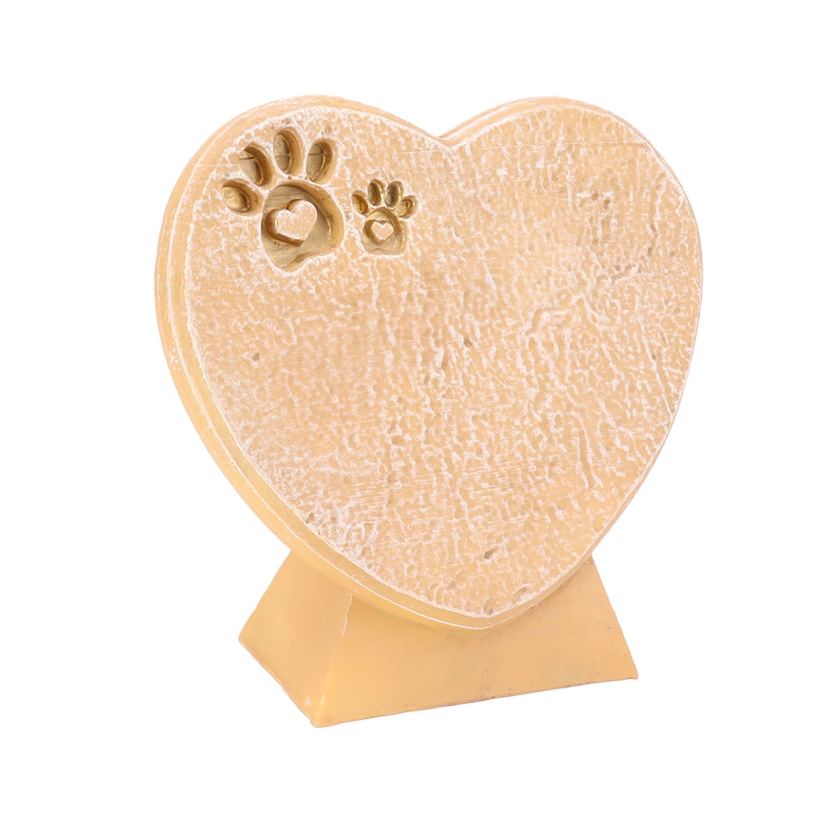 Heart Shaped Animal Tombstone DIY Resin Dog Pet Memorial Stone Outdoor view 3