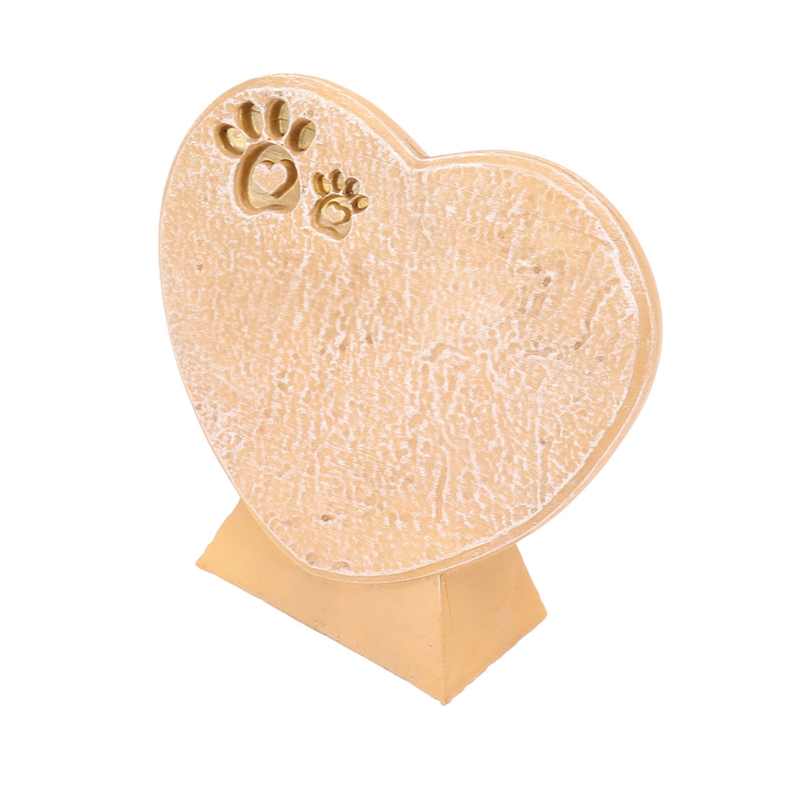 Heart Shaped Animal Tombstone DIY Resin Dog Pet Memorial Stone Outdoor view 4