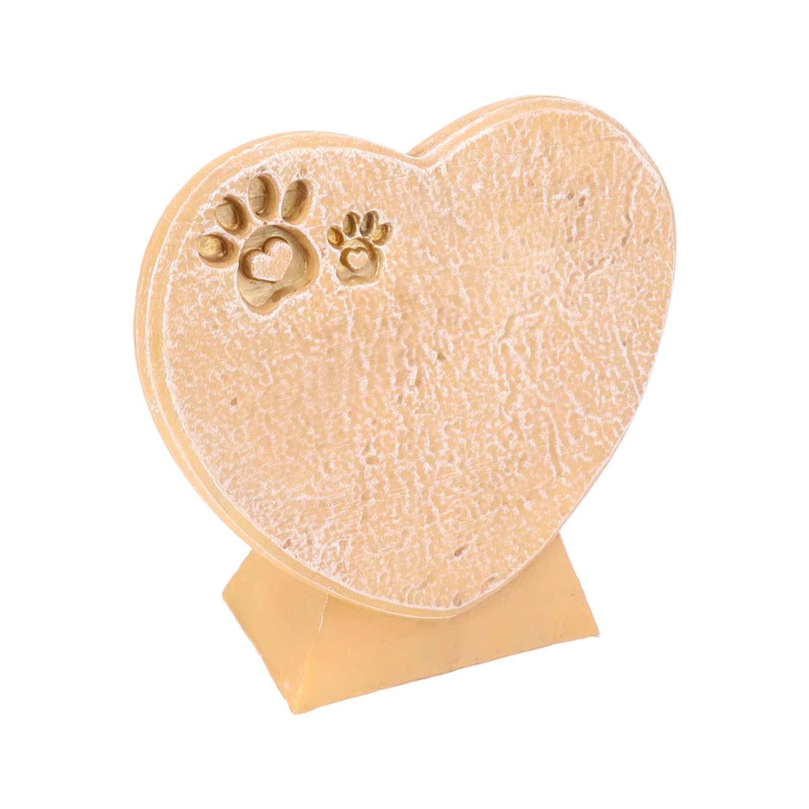 Heart Shaped Animal Tombstone DIY Resin Dog Pet Memorial Stone Outdoor view 5