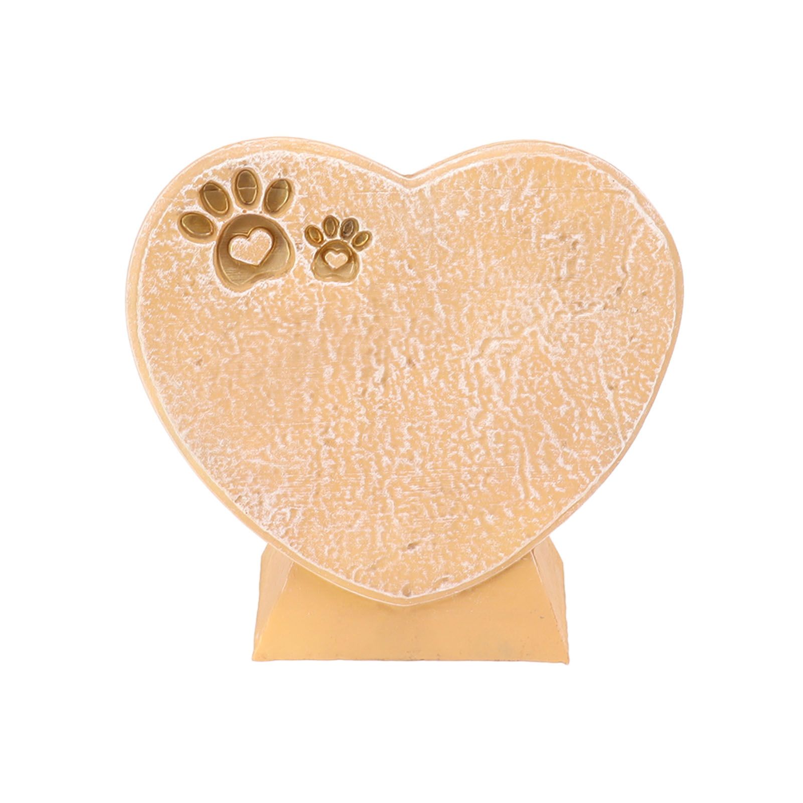 Heart Shaped Animal Tombstone DIY Resin Dog Pet Memorial Stone Outdoor view 6