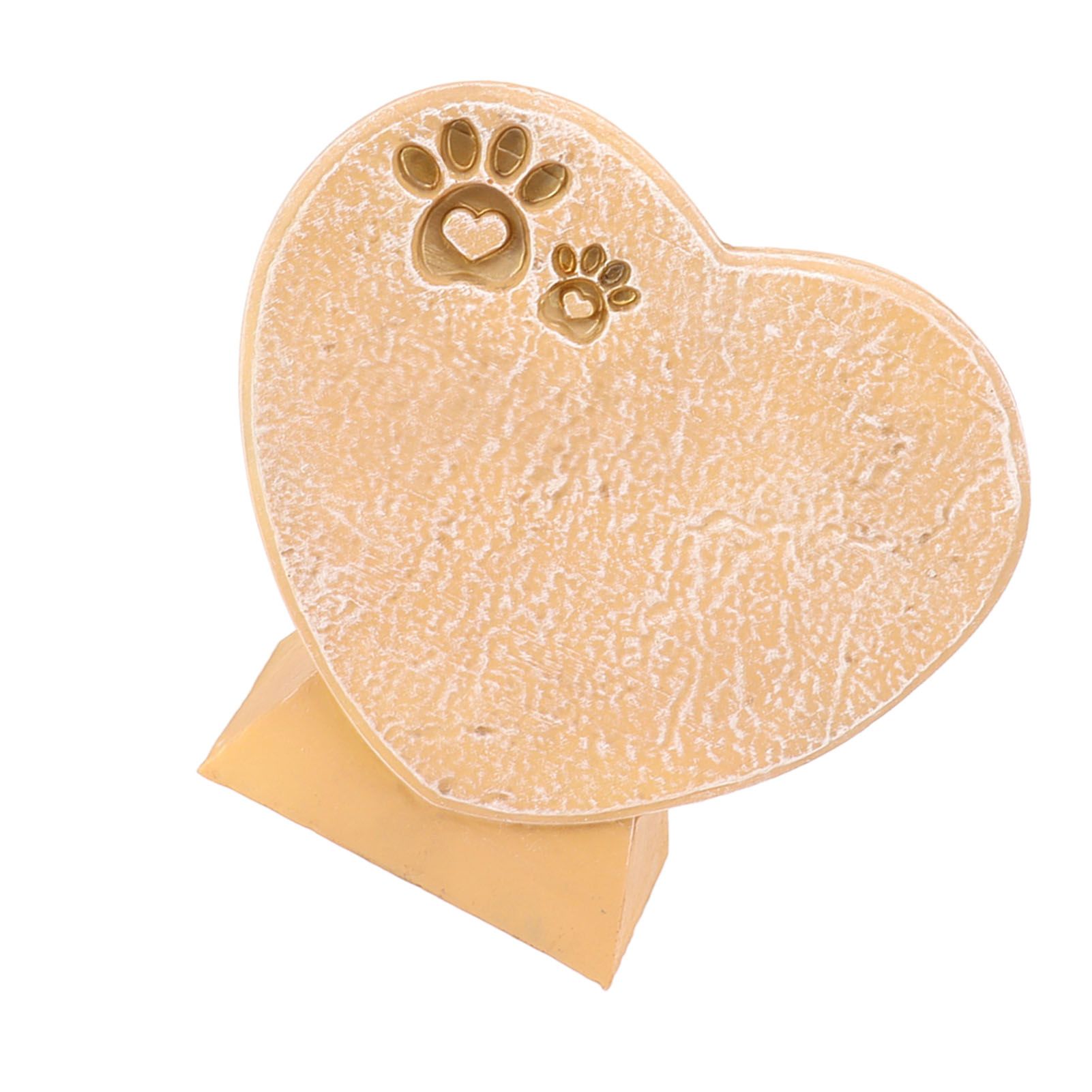 Heart Shaped Animal Tombstone DIY Resin Dog Pet Memorial Stone Outdoor view 8