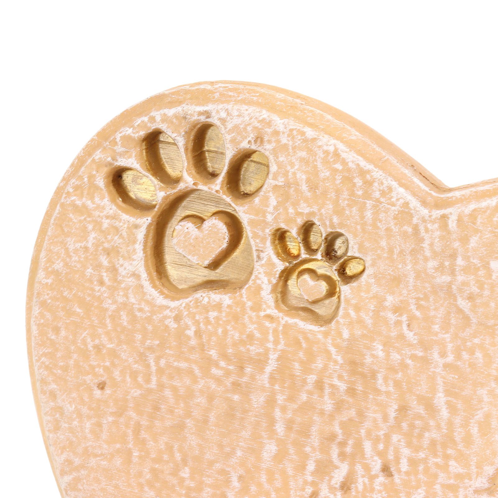 Heart Shaped Animal Tombstone DIY Resin Dog Pet Memorial Stone Outdoor view 13