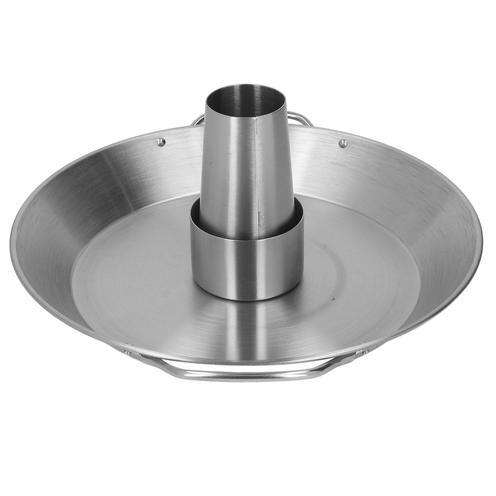 Beer Can Chicken Roaster Rack Reusable 430 Stainless Steel BBQ Roasting Pan view 4