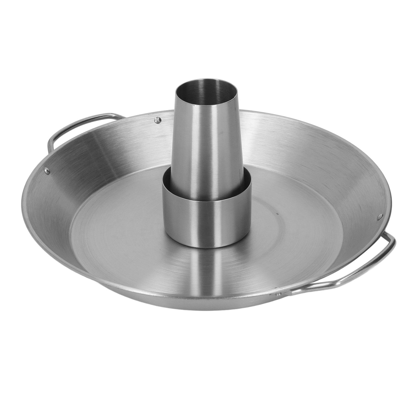 Beer Can Chicken Roaster Rack Reusable 430 Stainless Steel BBQ Roasting Pan view 5