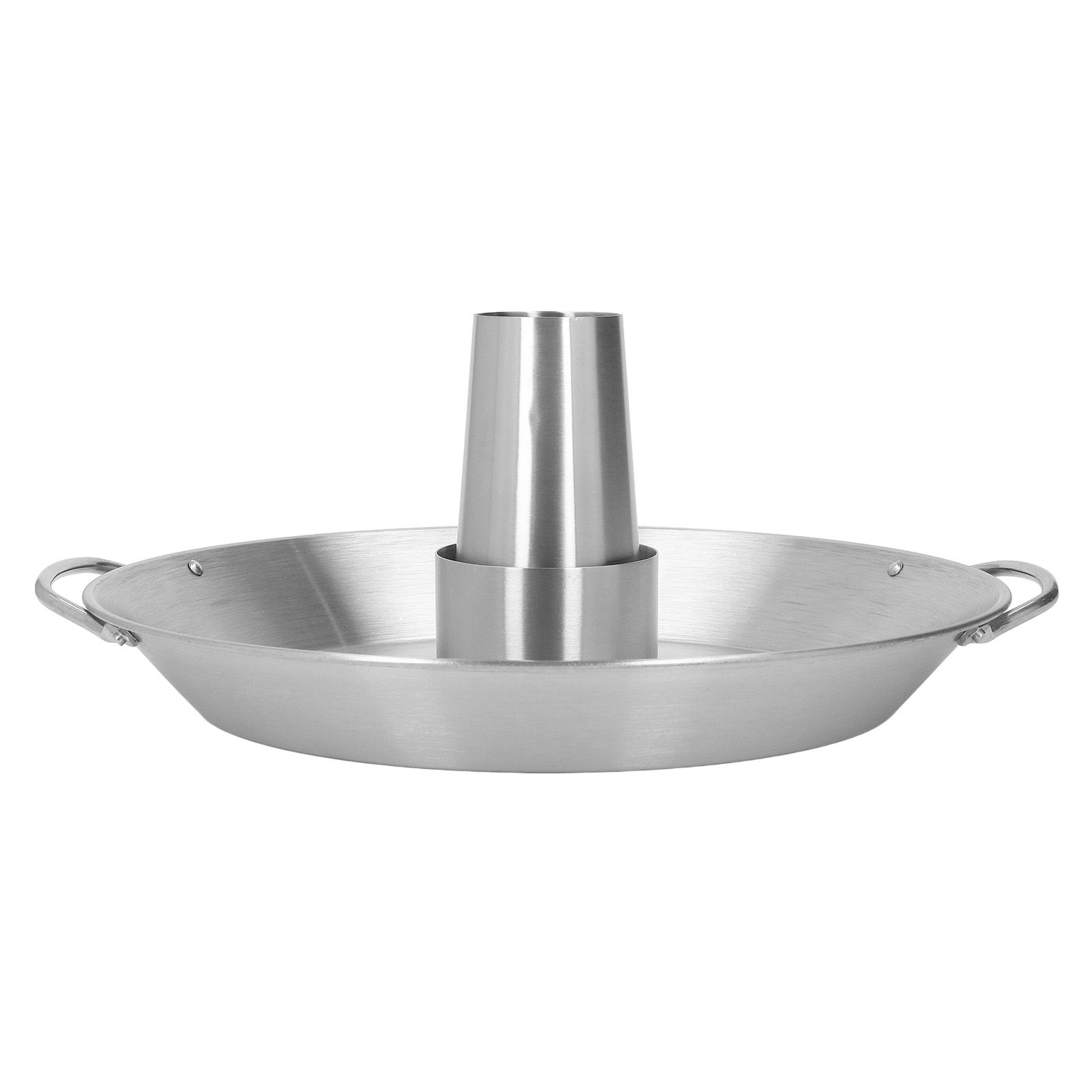 Beer Can Chicken Roaster Rack Reusable 430 Stainless Steel BBQ Roasting Pan view 6