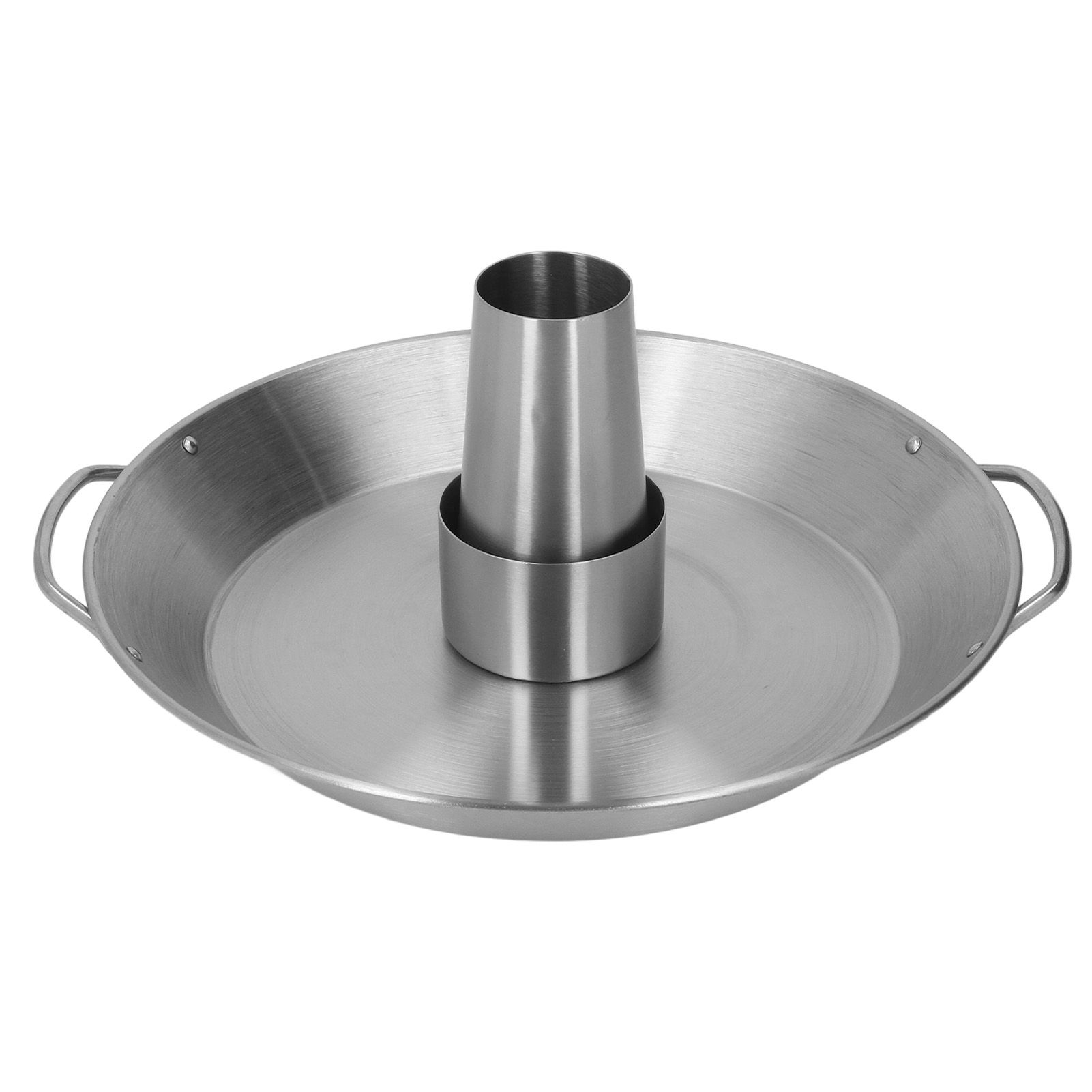 Beer Can Chicken Roaster Rack Reusable 430 Stainless Steel BBQ Roasting Pan view 7