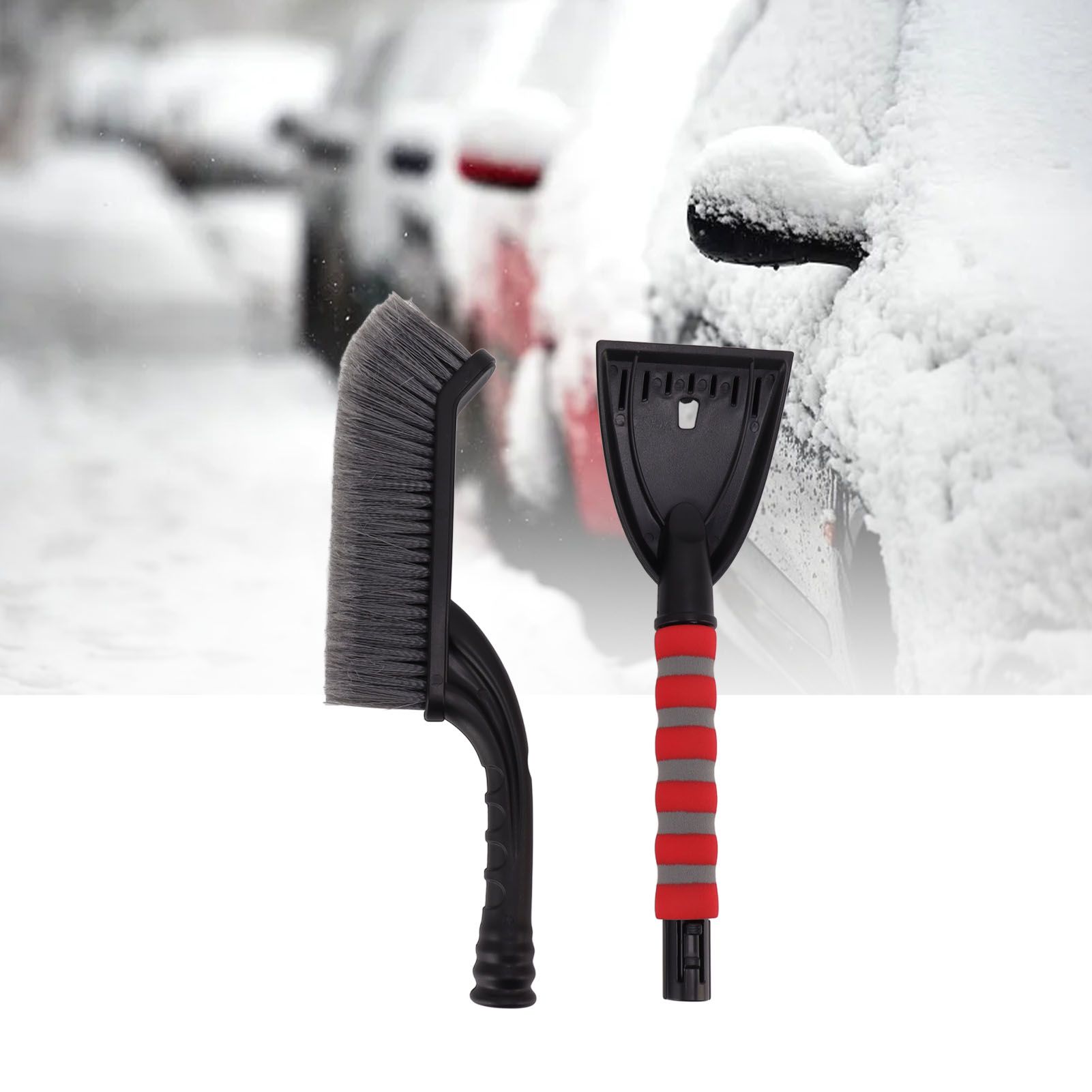Snow Brush Detachable Ice Scraper Snow Removal Tool with Ergonomic Foam Grip view 12