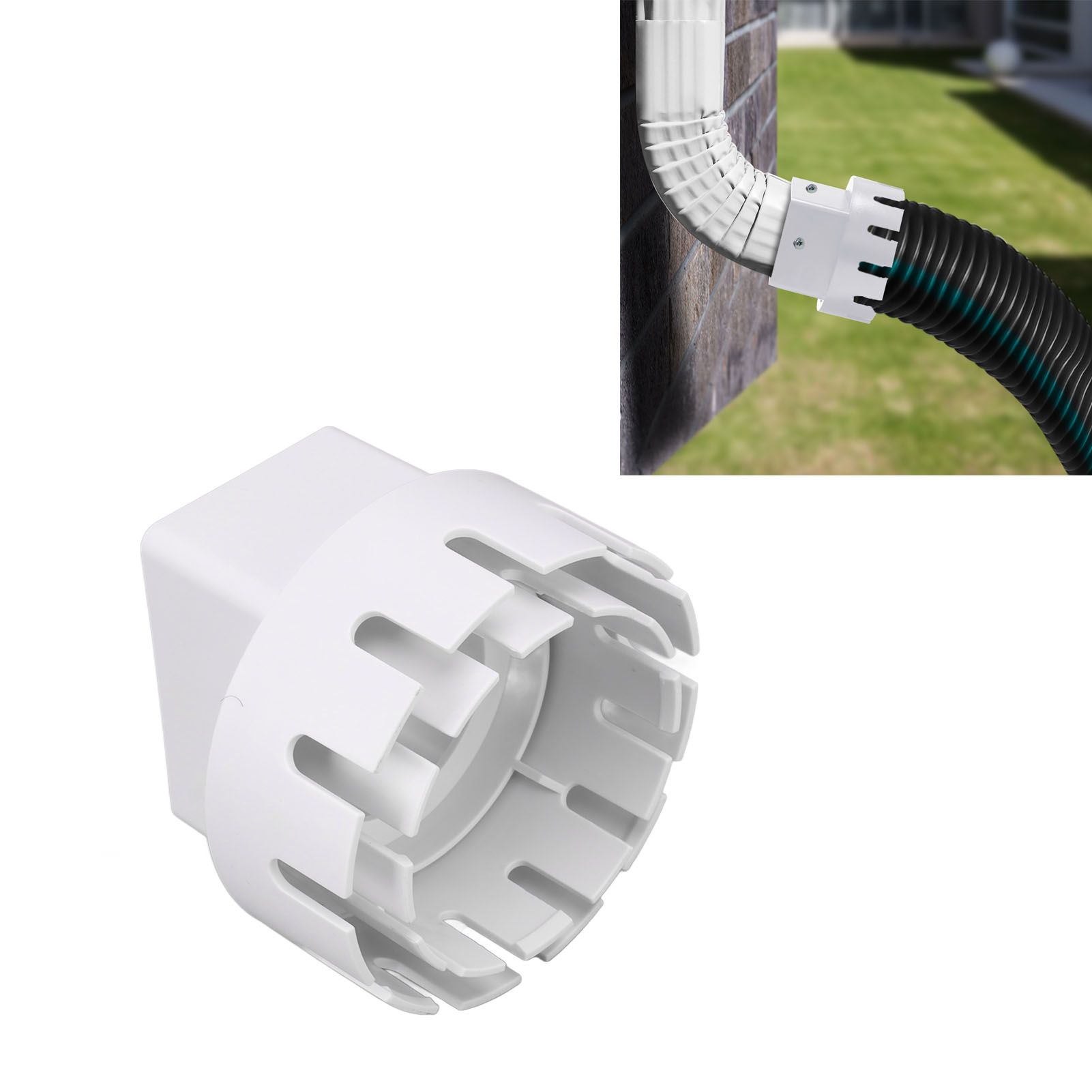 Downspout Adapter Plastic Drain Adapter Replacement Downpipe Converter view 12