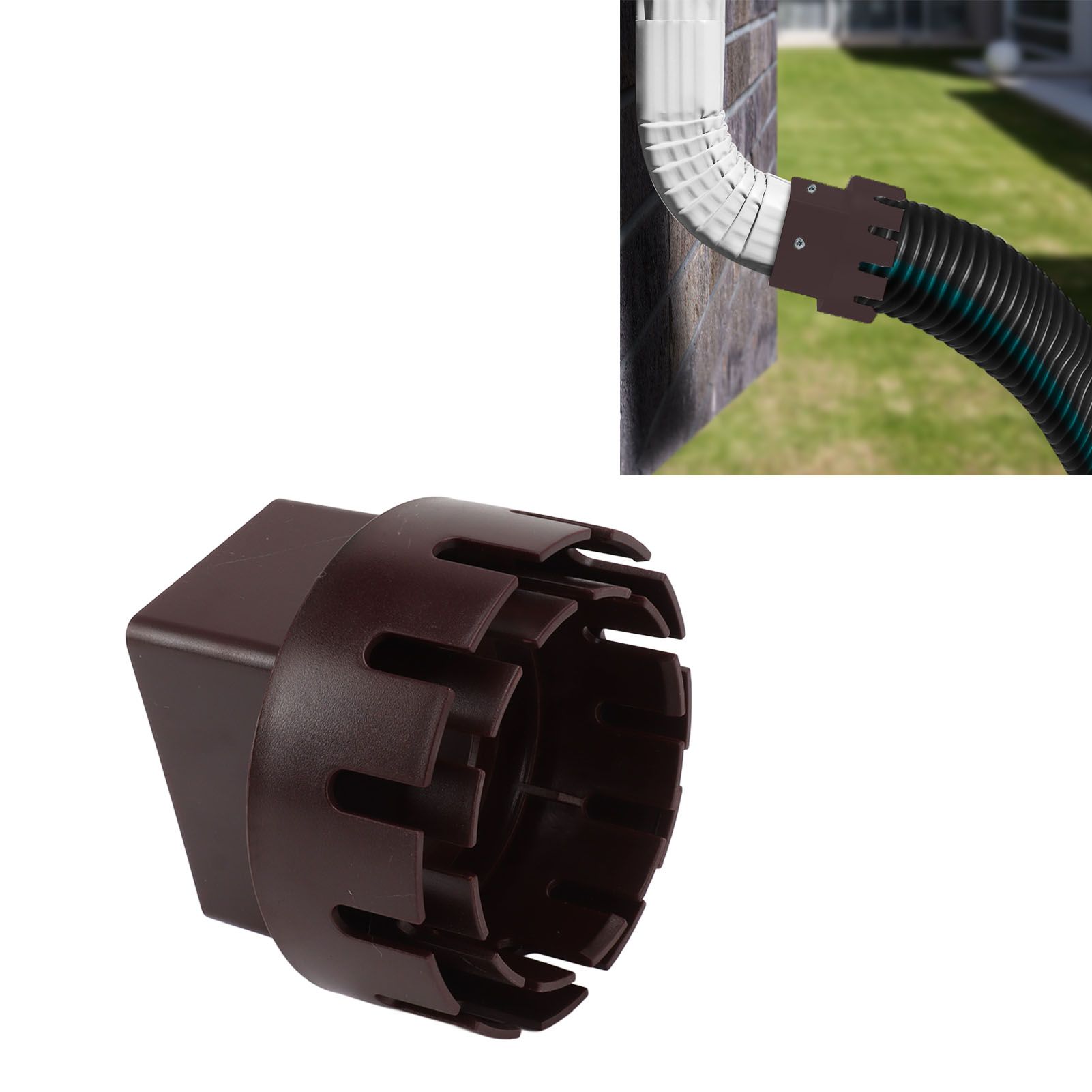 Downspout Adapter Plastic Drain Adapter Replacement Downpipe Converter view 12