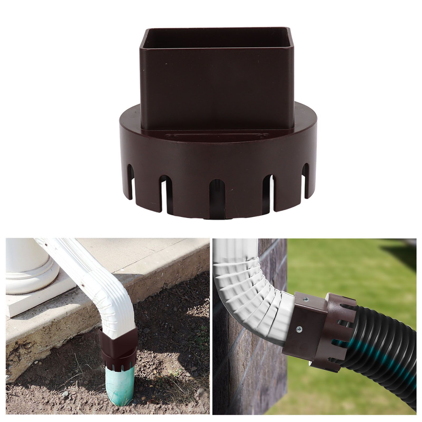 Downspout Adapter Plastic Drain Adapter Replacement Downpipe Converter view 11