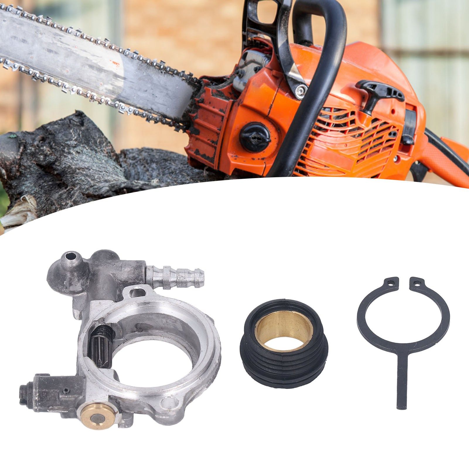 1121 007 1043 Oil Pump Worm Gear Kit for Stihl 024 026 MS240 MS260 Chainsaw Parts view 11