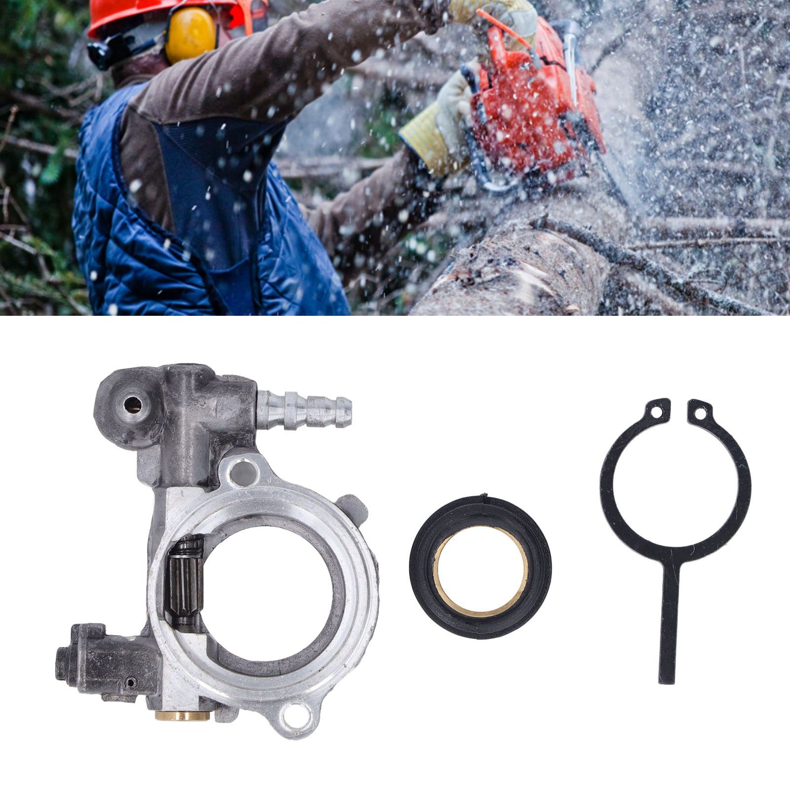 1121 007 1043 Oil Pump Worm Gear Kit for Stihl 024 026 MS240 MS260 Chainsaw Parts view 12