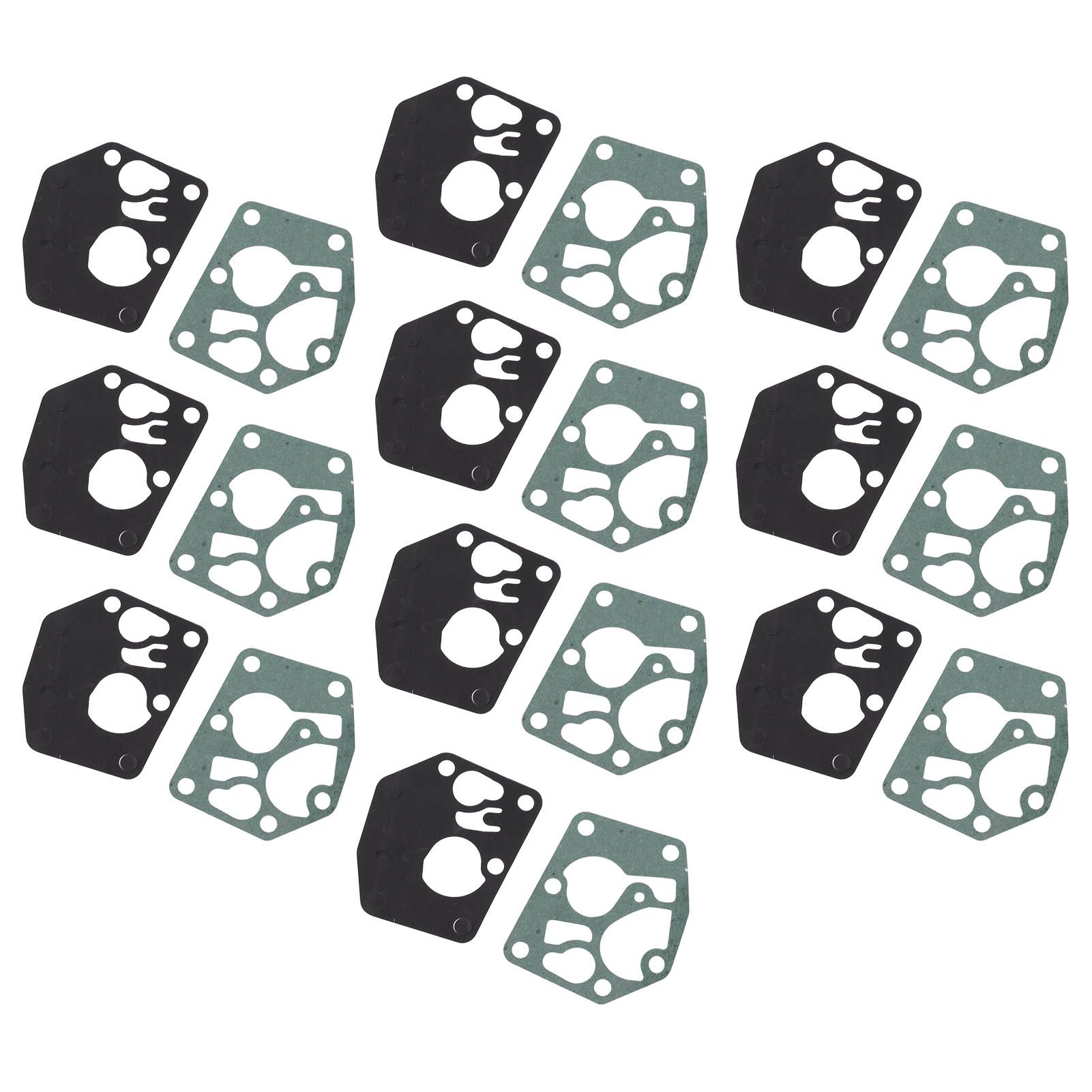 10 Set Carburetor Diaphragm Gasket Kit Carb Diaphragm Gasket Replacement for view 2