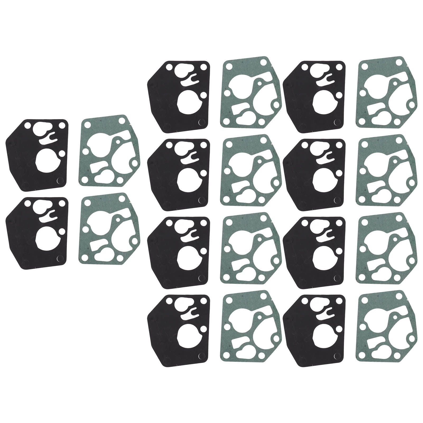 10 Set Carburetor Diaphragm Gasket Kit Carb Diaphragm Gasket Replacement for view 5