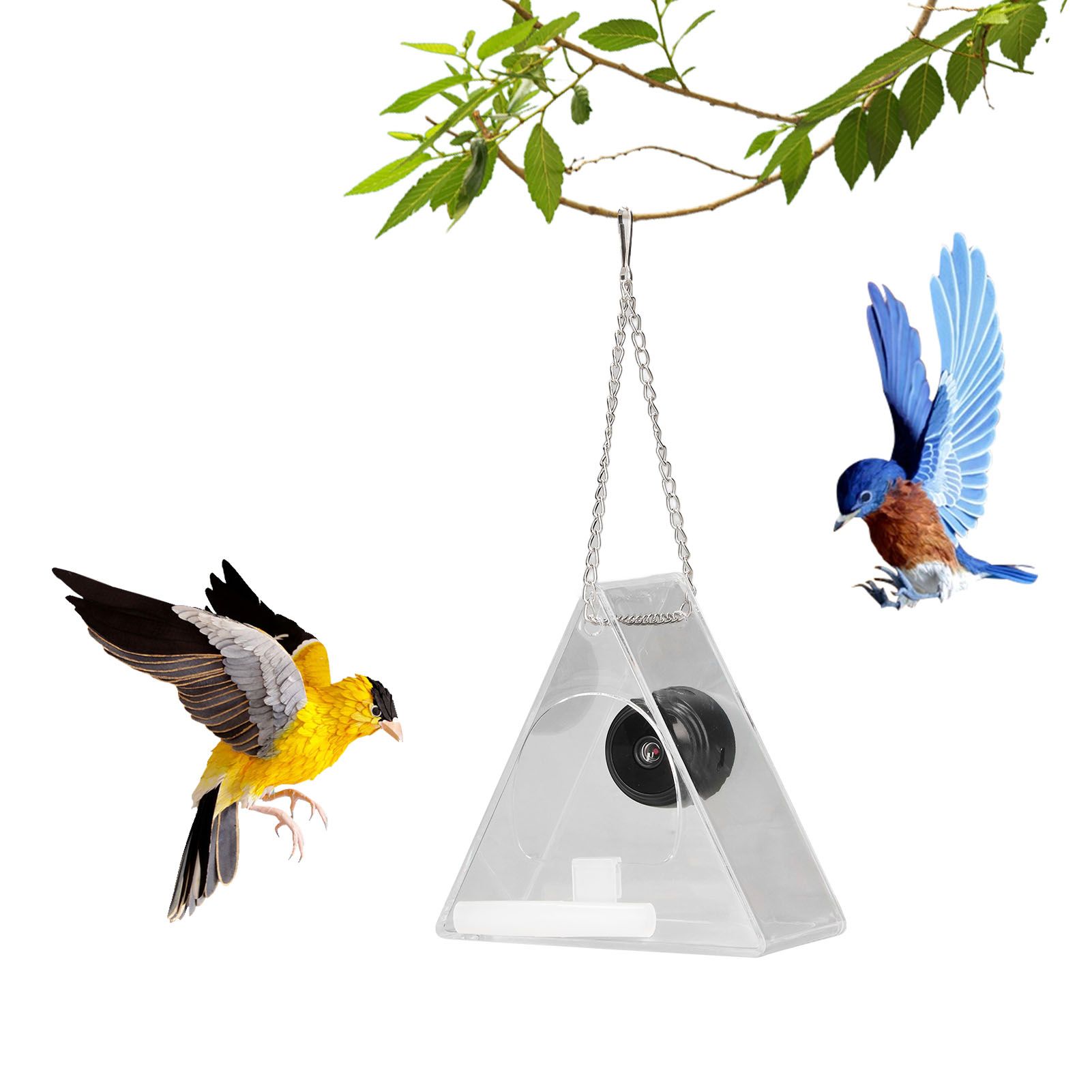 Smart Camera Bird Feeder Real Time Monitoring Hanging Bird Feeders for view 11