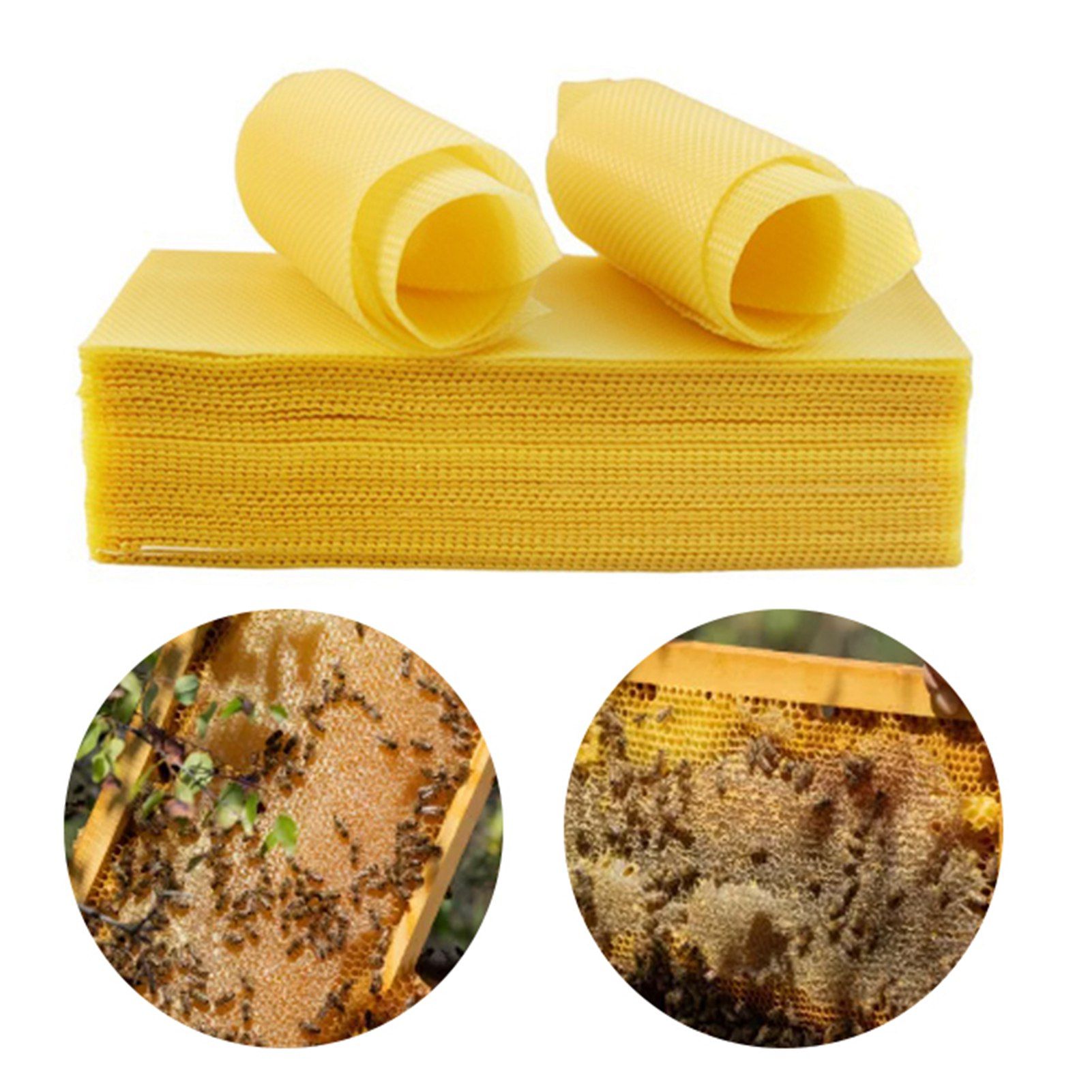 10Pcs Beeswax Sheets for Candle Making Natural Beeswax Honeycomb Foundation view 7