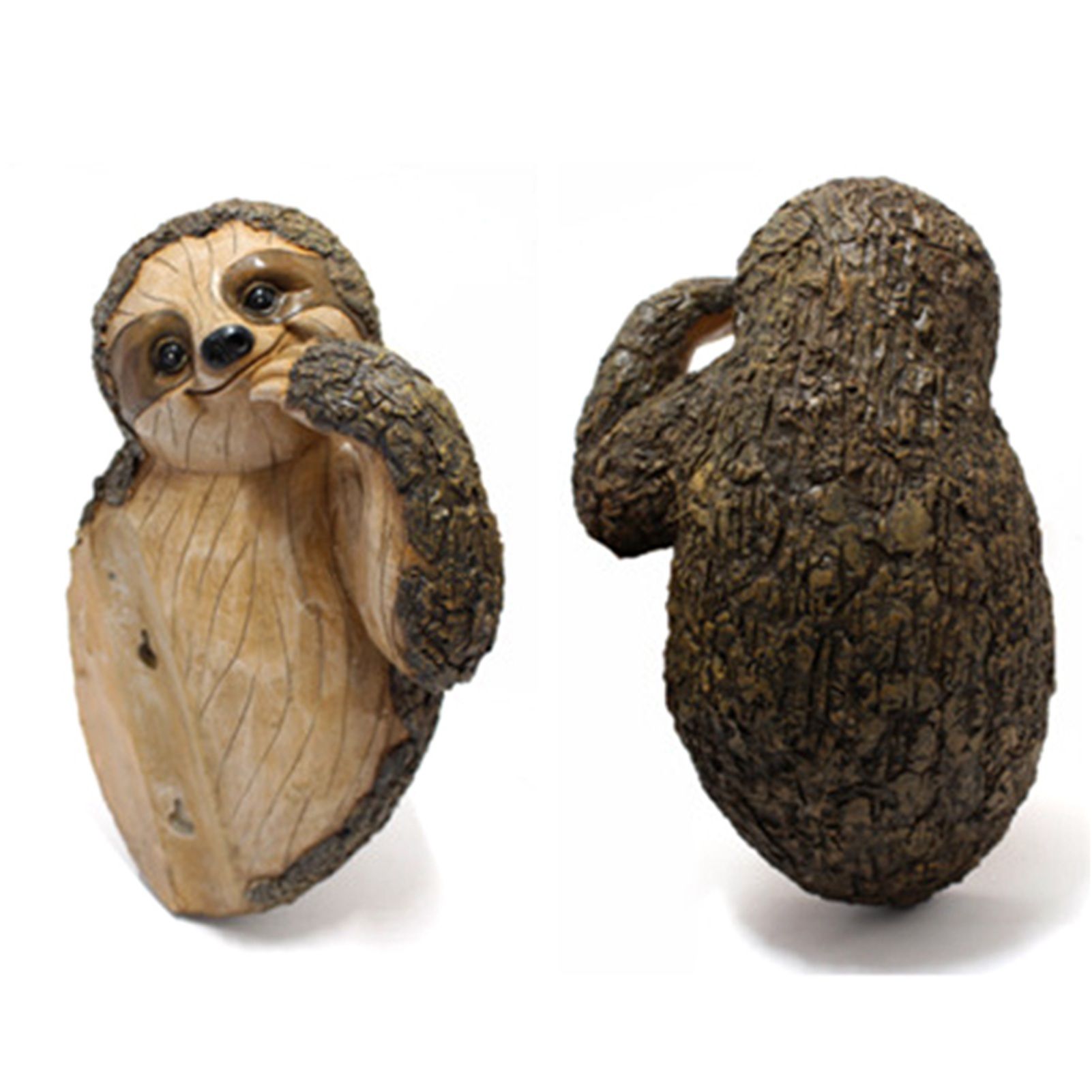 Garden Peeker Sloth Sculptures Lovely Innovative Simulation Resin Waterproof view 2