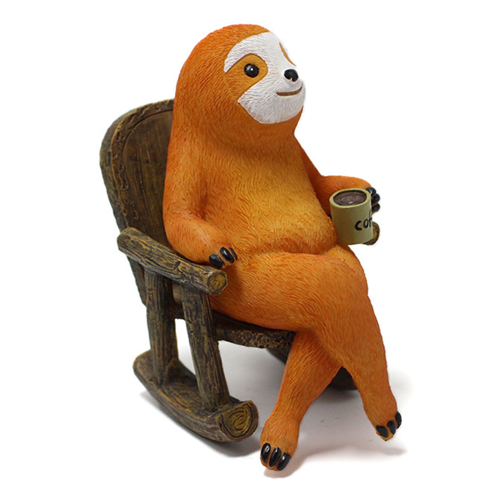 Sloth Statue Lifelike Vivid Exquisite Resin Sloth Figure Ornament Decoration view 3