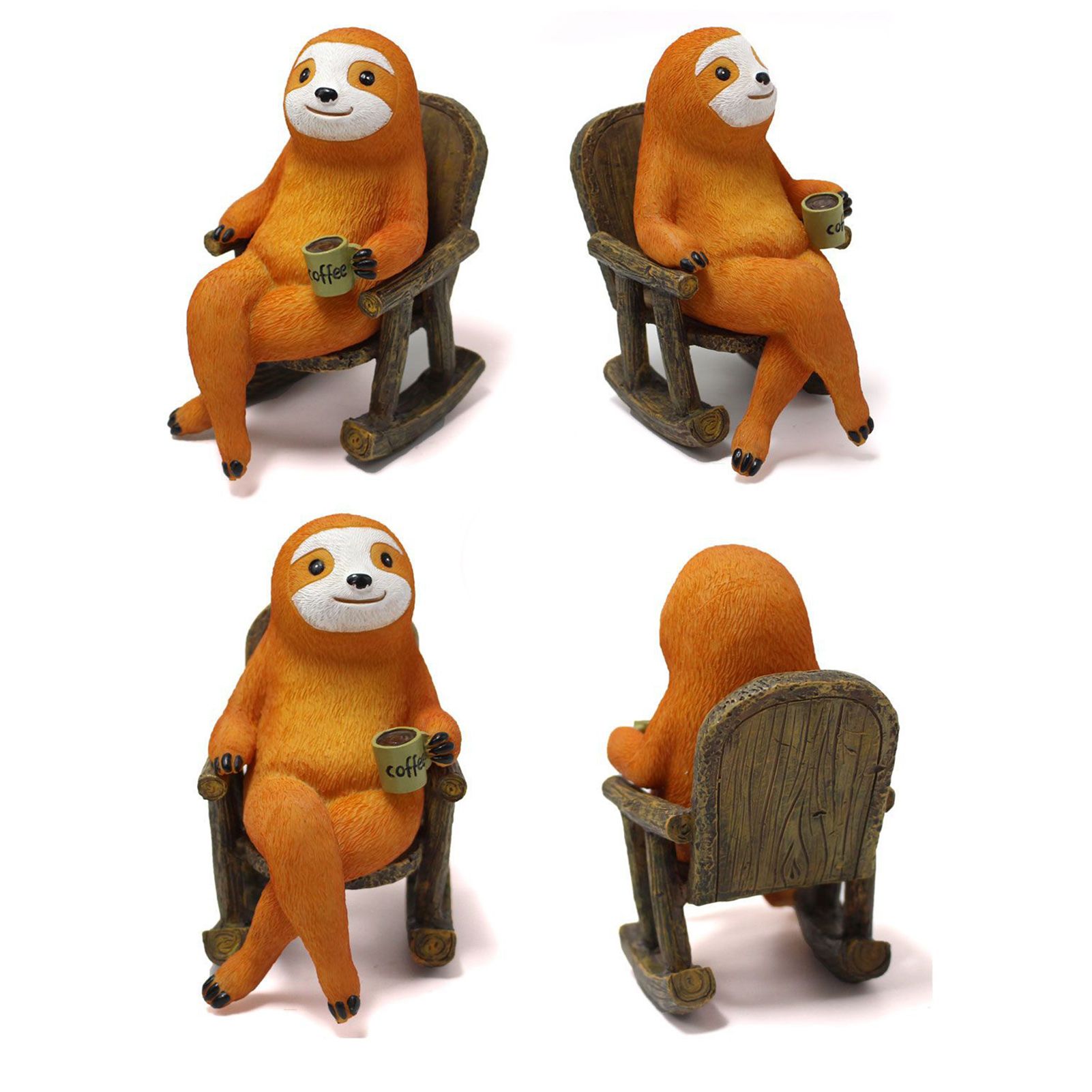 Sloth Statue Lifelike Vivid Exquisite Resin Sloth Figure Ornament Decoration view 8
