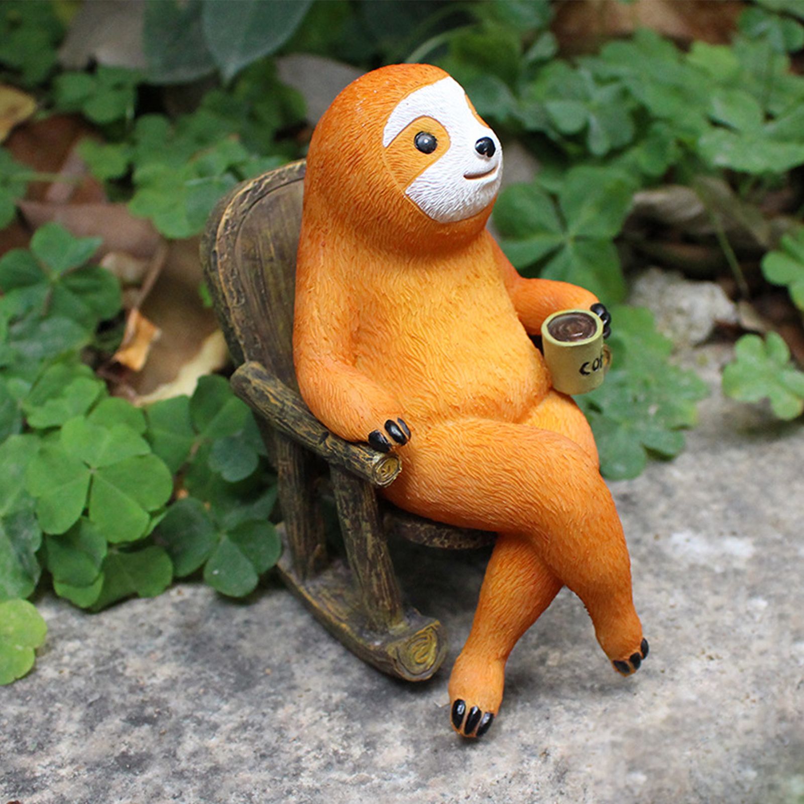 Sloth Statue Lifelike Vivid Exquisite Resin Sloth Figure Ornament Decoration view 10