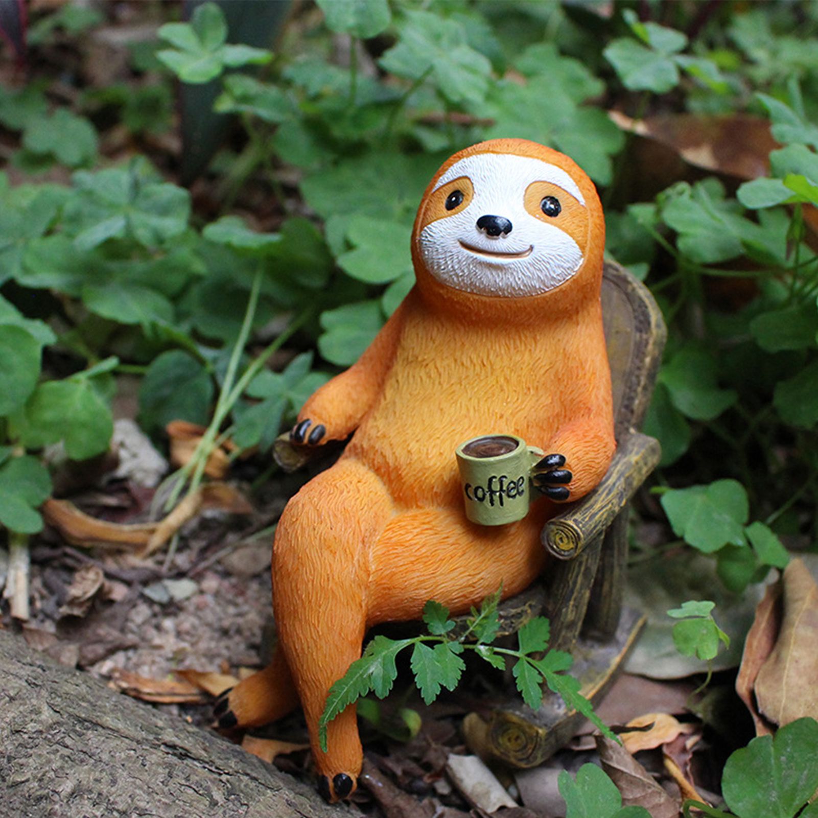 Sloth Statue Lifelike Vivid Exquisite Resin Sloth Figure Ornament Decoration view 11