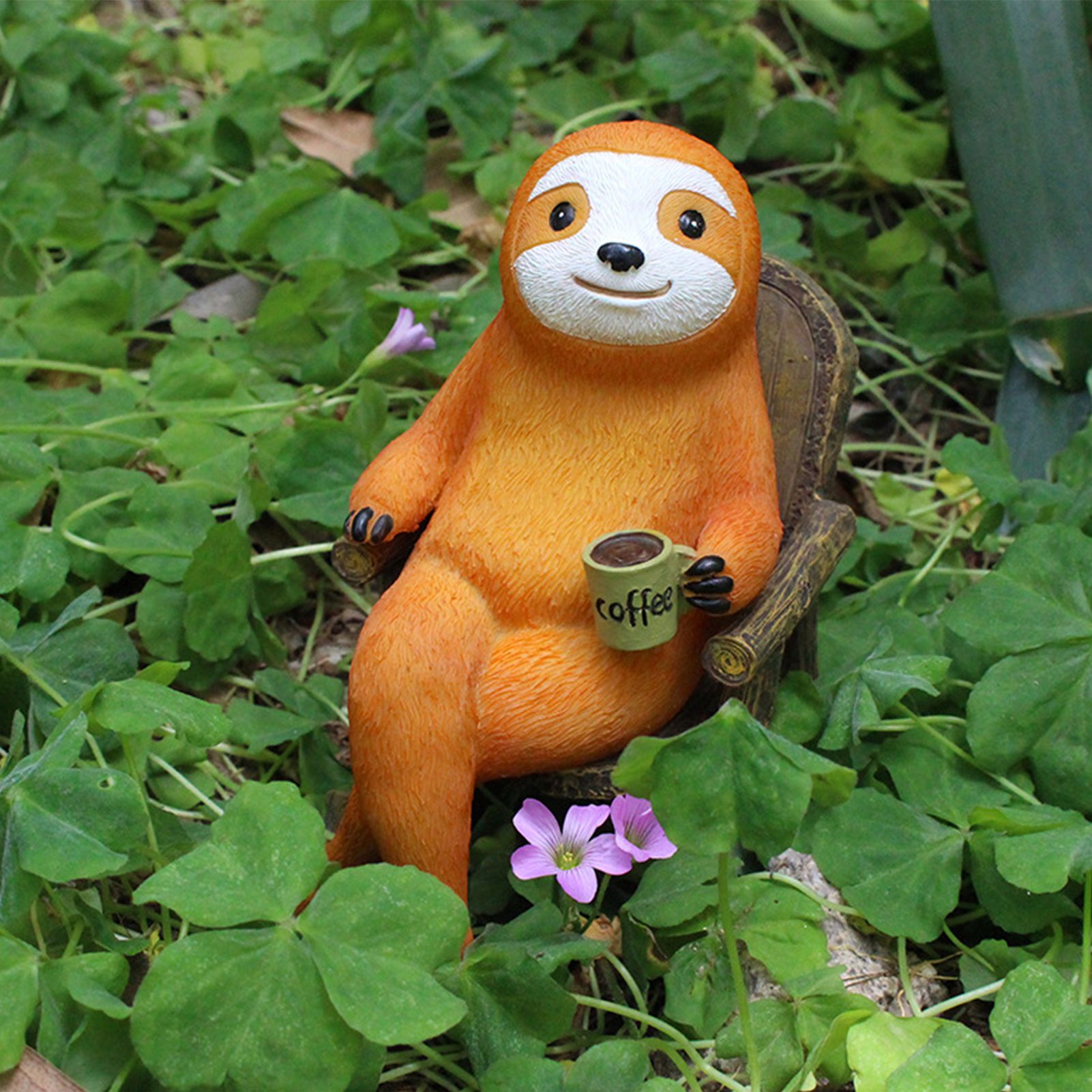 Sloth Statue Lifelike Vivid Exquisite Resin Sloth Figure Ornament Decoration view 13