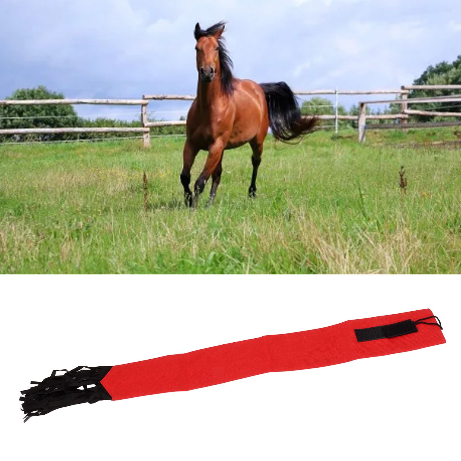 Horse Tail Protection Bag Non Woven Fabric Horsetail Guard with Fringe Hook view 11
