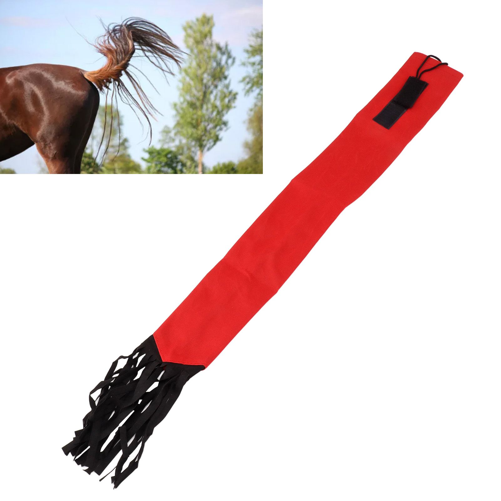 Horse Tail Protection Bag Non Woven Fabric Horsetail Guard with Fringe Hook view 12