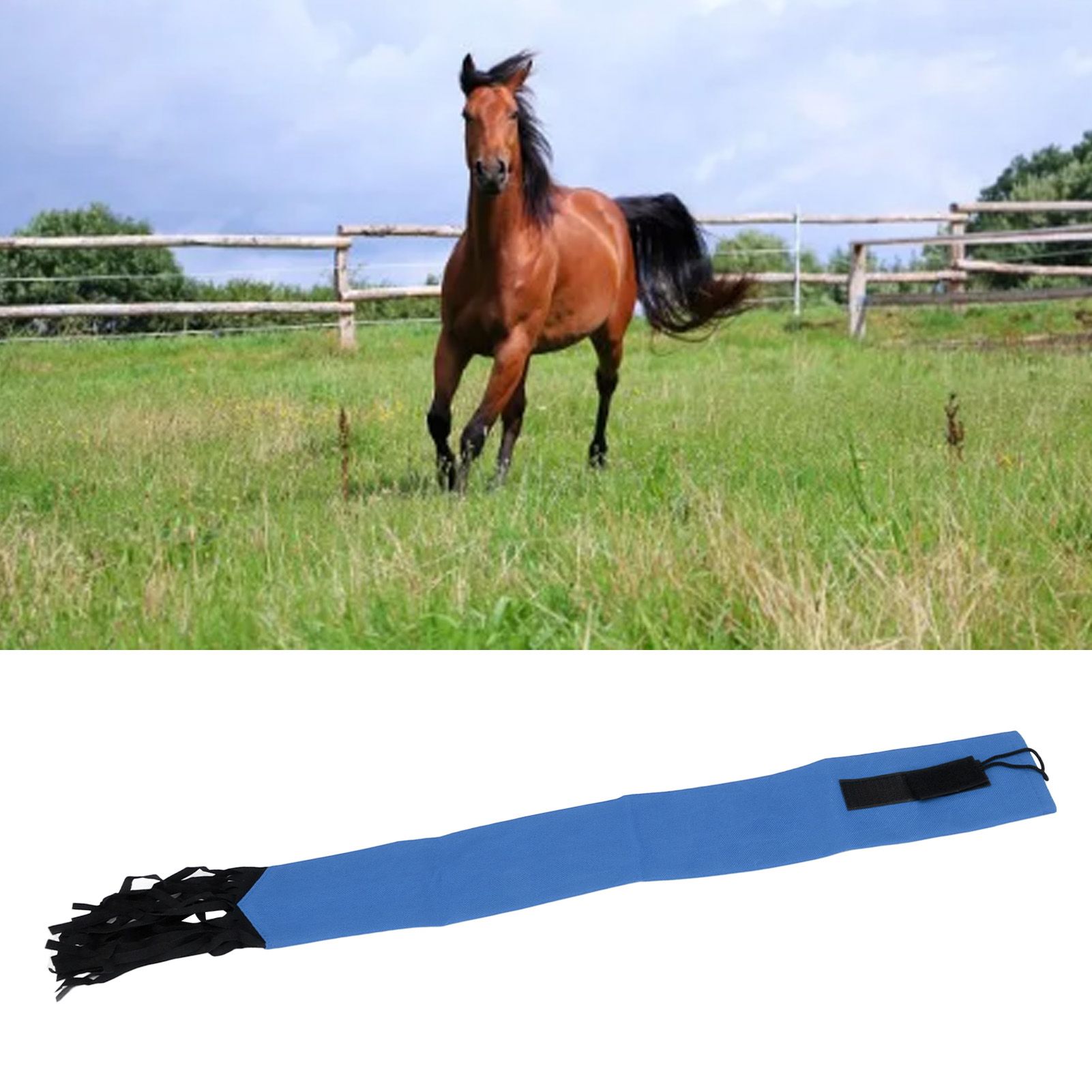 Horse Tail Protection Bag Non Woven Fabric Horsetail Guard with Fringe Hook view 11
