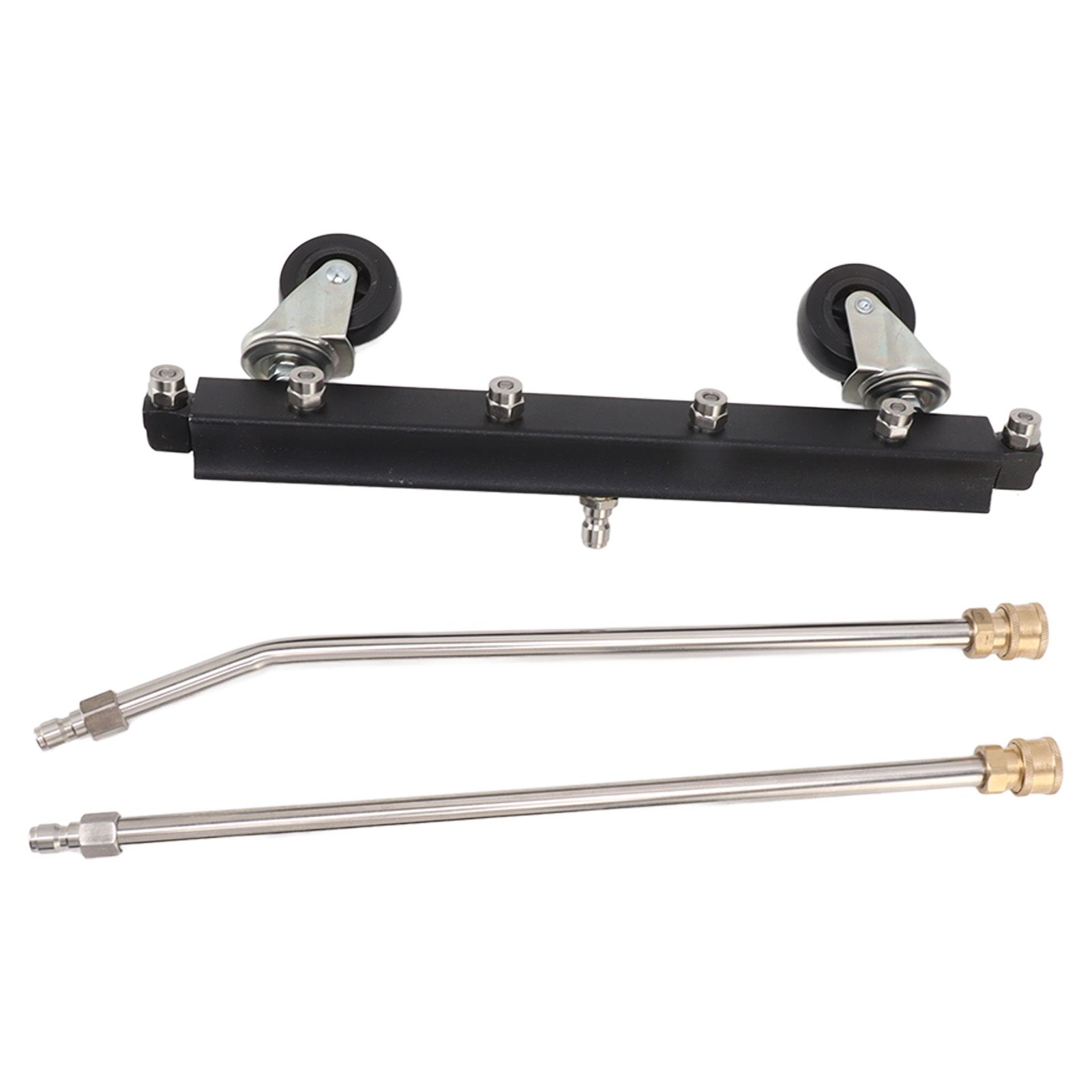 Pressure Washer Undercarriage Cleaner with 6 Nozzles 2 Extension Wands Under view 4