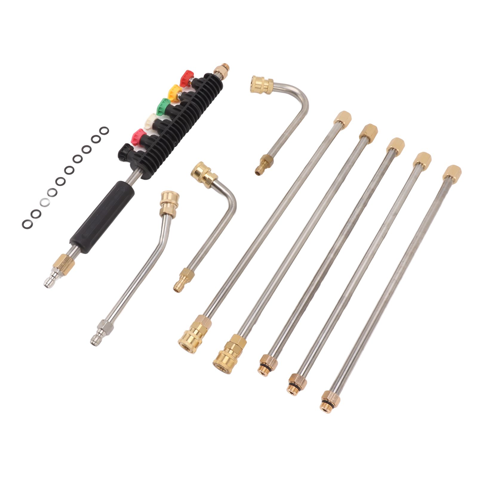 Pressure Washer Extension Wand 5 Straight Rod 3 Curve Rod Set Power Washer view 6