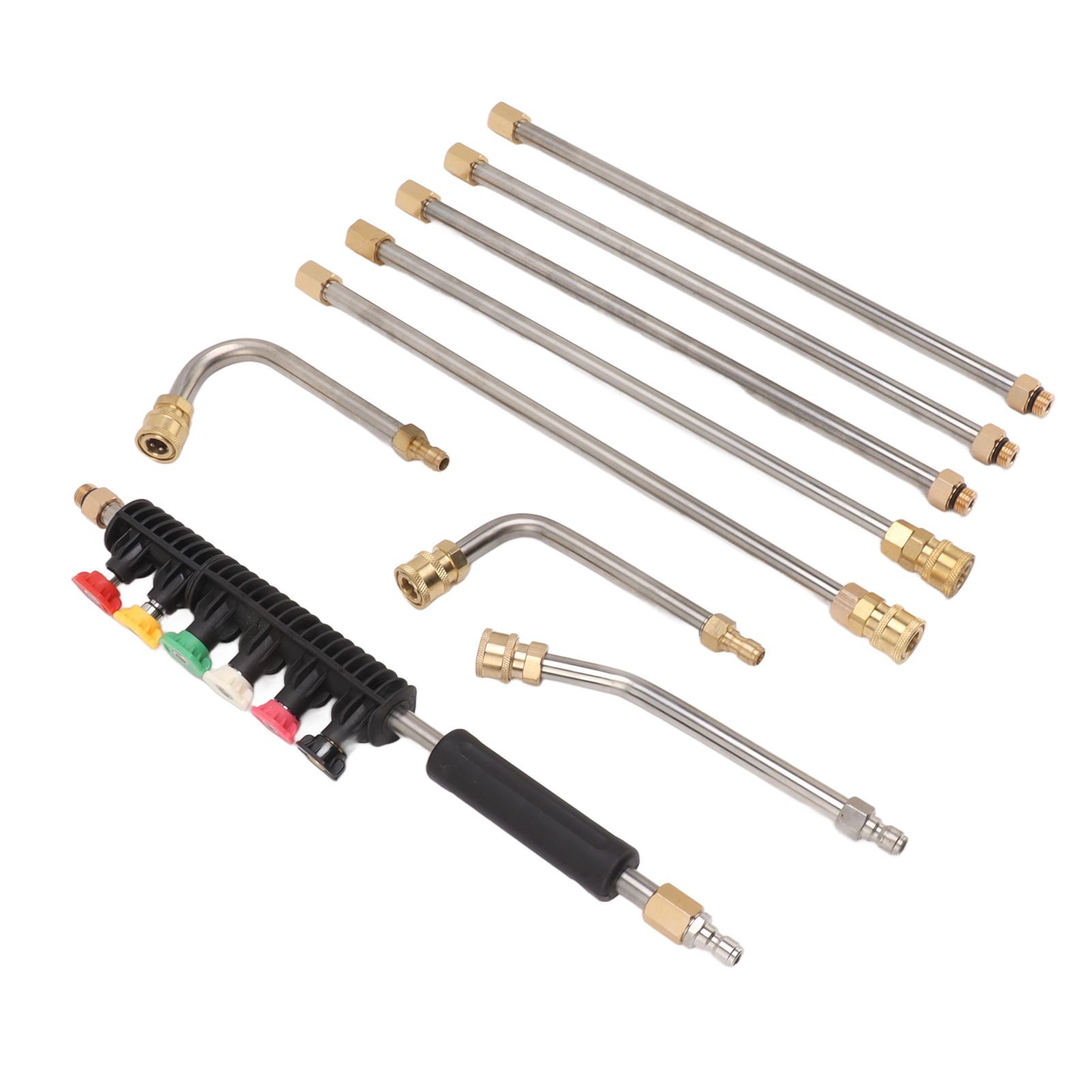 Pressure Washer Extension Wand 5 Straight Rod 3 Curve Rod Set Power Washer view 9