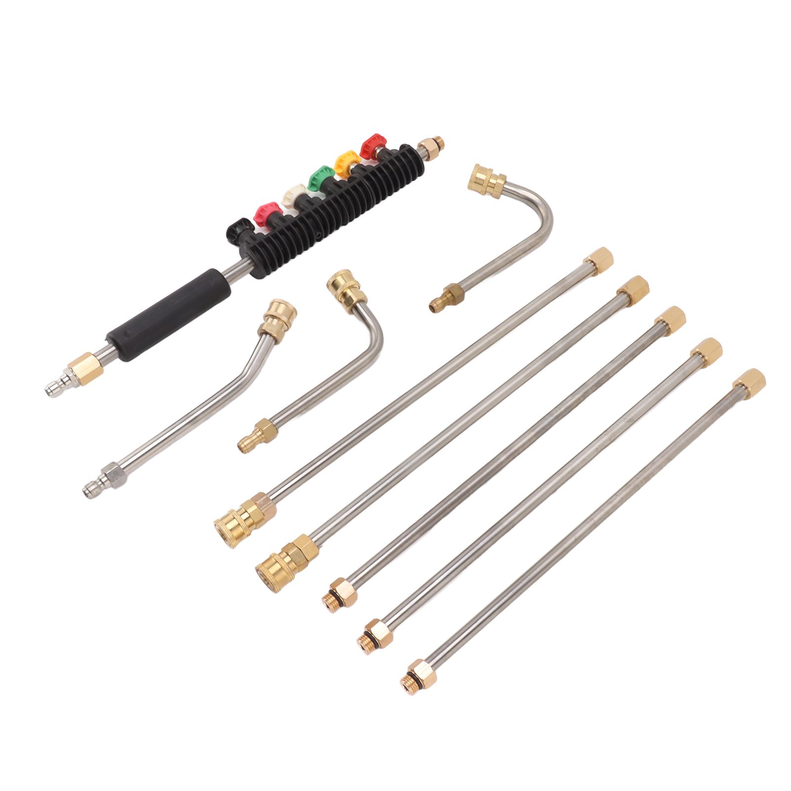 Pressure Washer Extension Wand 5 Straight Rod 3 Curve Rod Set Power Washer view 10