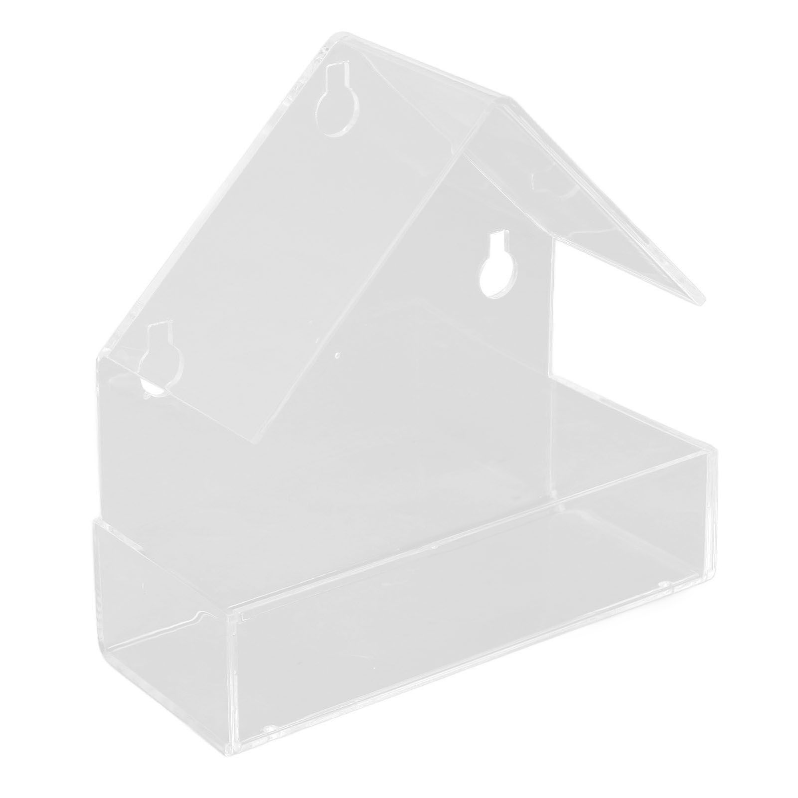 Window Bird Feeder with Suction Cup Window Acrylic Bird Feeding House Tray for view 2
