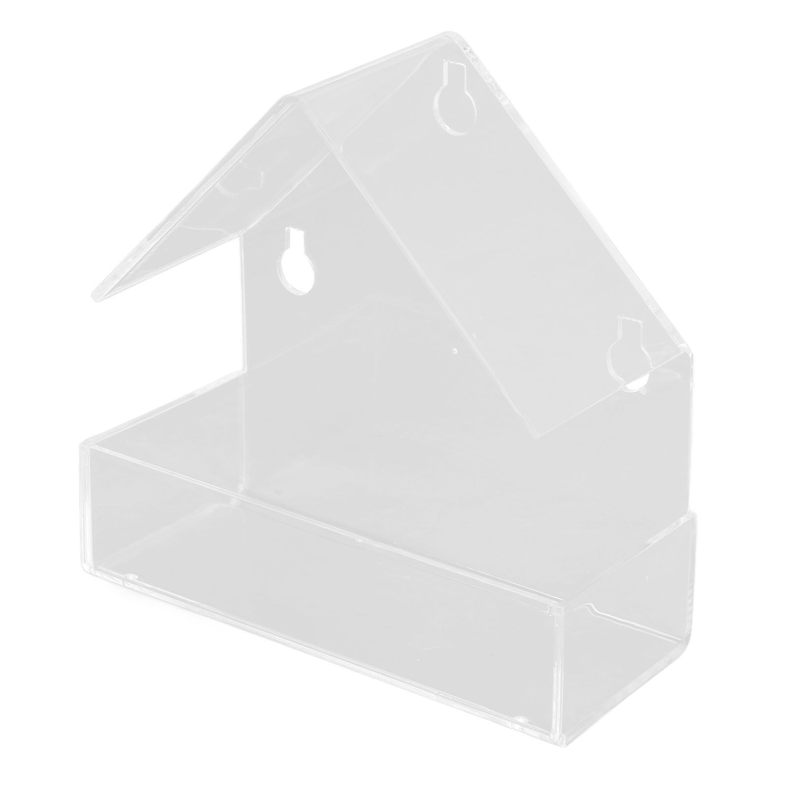 Window Bird Feeder with Suction Cup Window Acrylic Bird Feeding House Tray for view 3