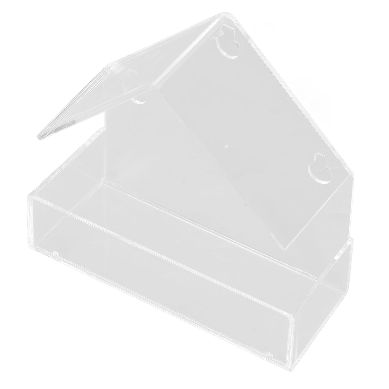 Window Bird Feeder with Suction Cup Window Acrylic Bird Feeding House Tray for view 5