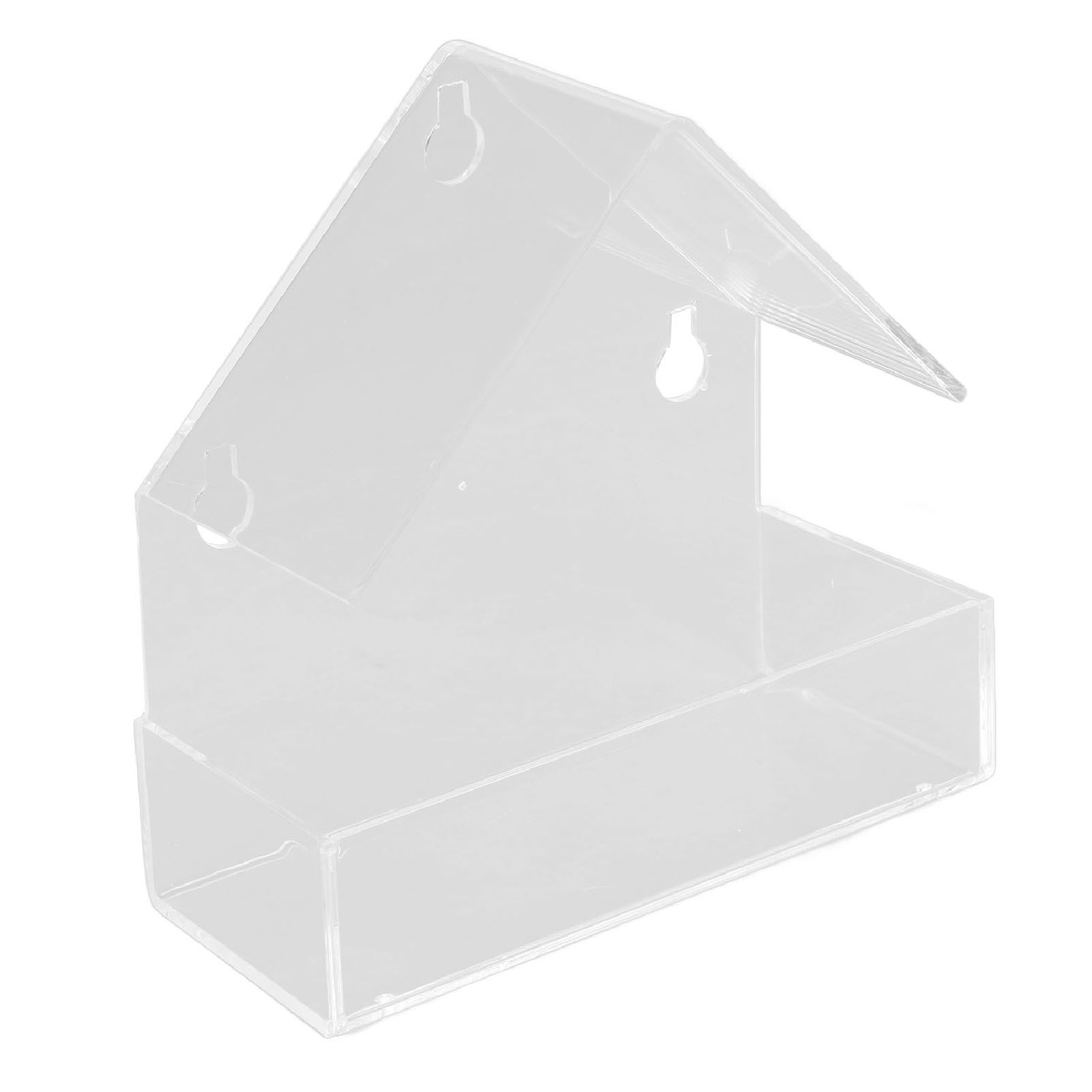 Window Bird Feeder with Suction Cup Window Acrylic Bird Feeding House Tray for view 9