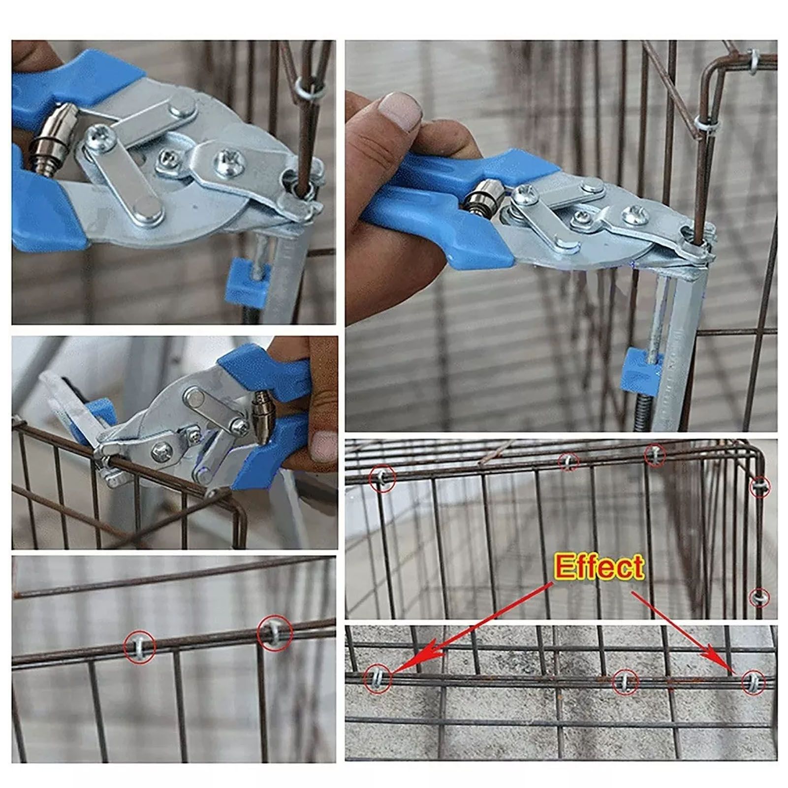 2400Pcs Animal Cages Installation M Shape Nails Metal Chicken Coop Wire Clip view 12