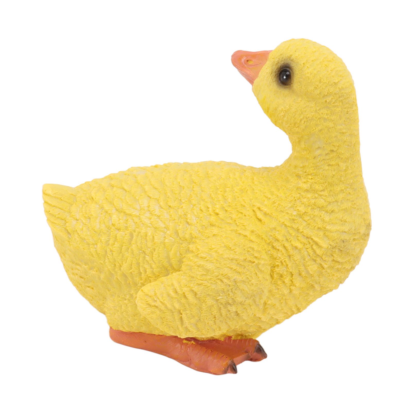 Duck Ornament Resin Weather Resistant Cute Vivid Expression Duck Statues view 3