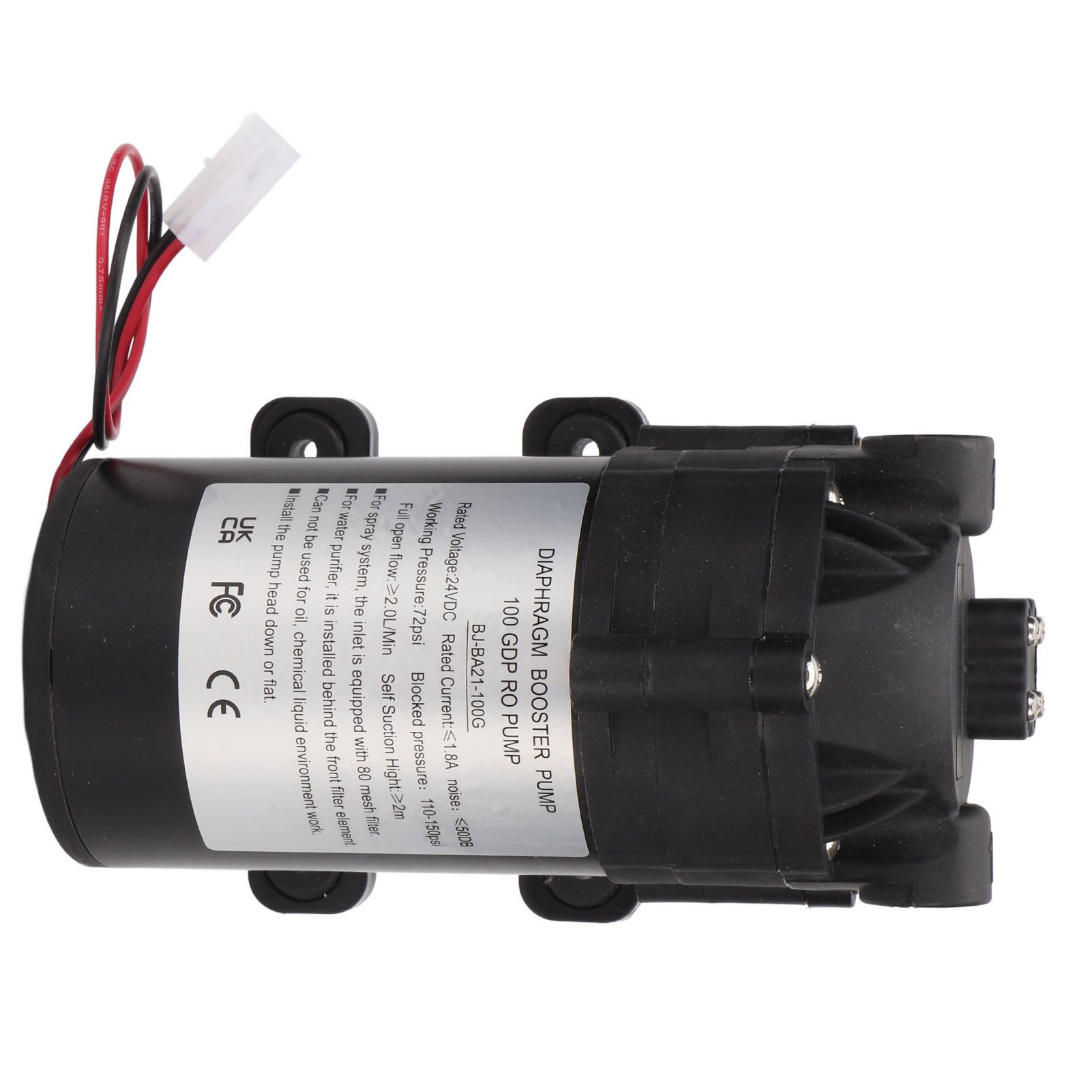 Self Priming Pump Water Booster Diaphragm Pressure G3/8 Female Thread Kitchen view 9