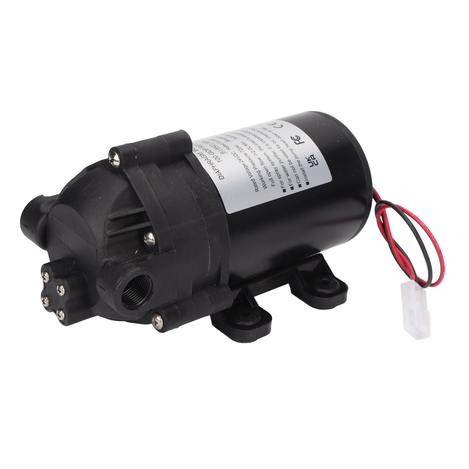 Self Priming Pump Water Booster Diaphragm Pressure G3/8 Female Thread Kitchen view 13
