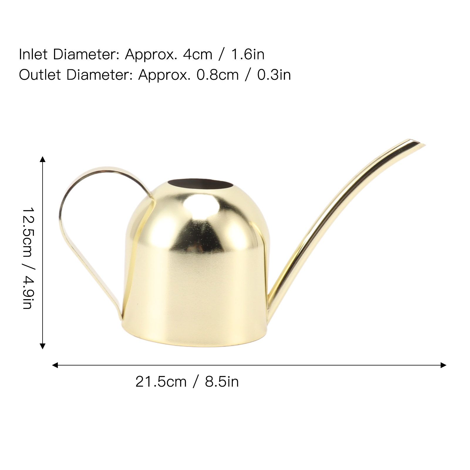 Watering Can Stainless Steel Sprinkling Pot Large Capacity Long Spout for view 15
