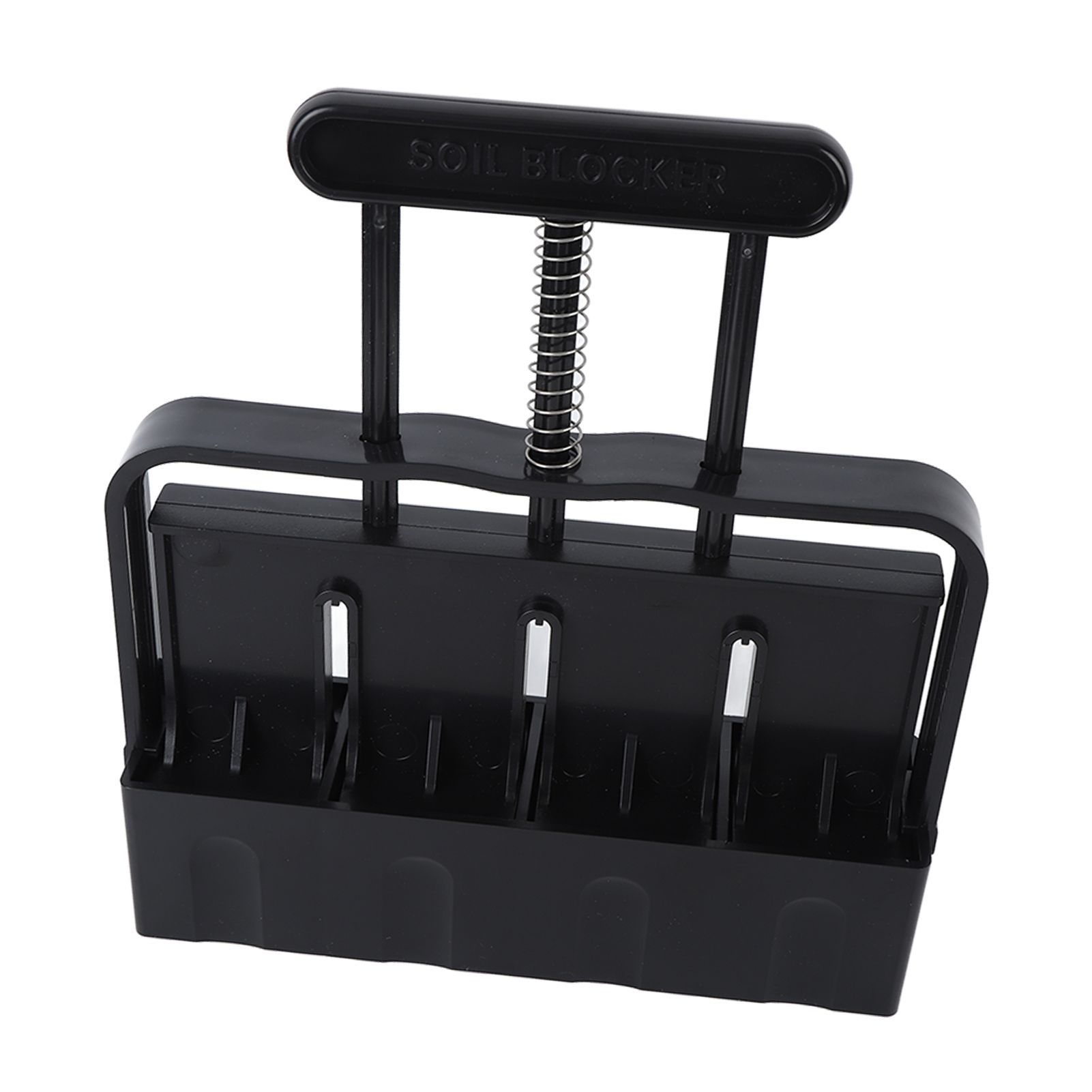 Soil Block Maker with Comfortable Handel ABS 4 Cell Soil Blocking Tool for view 5