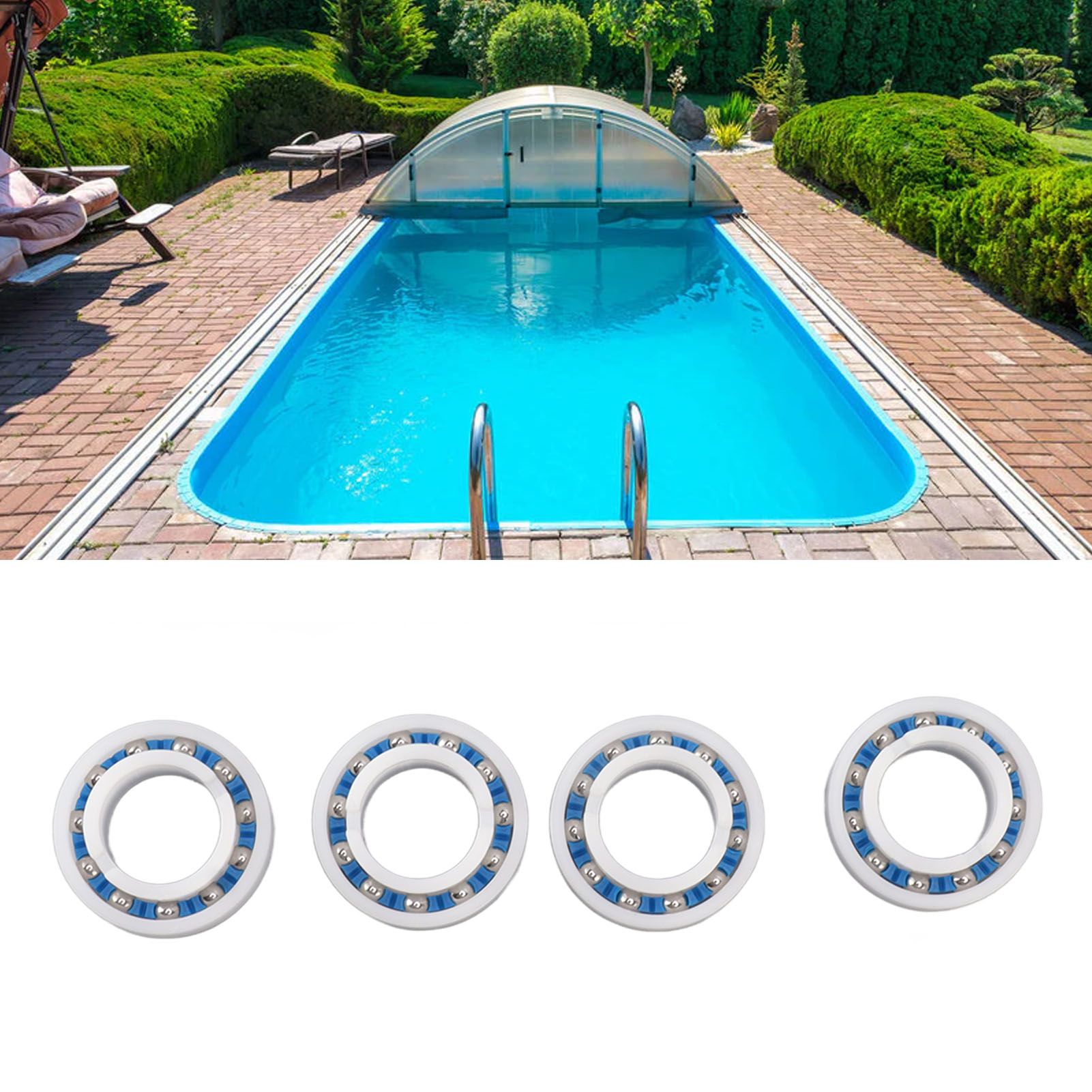 4PCS Pool Cleaner Wheel Ball Bearing C60 Wheel Ball Bearing Part Replacement view 12