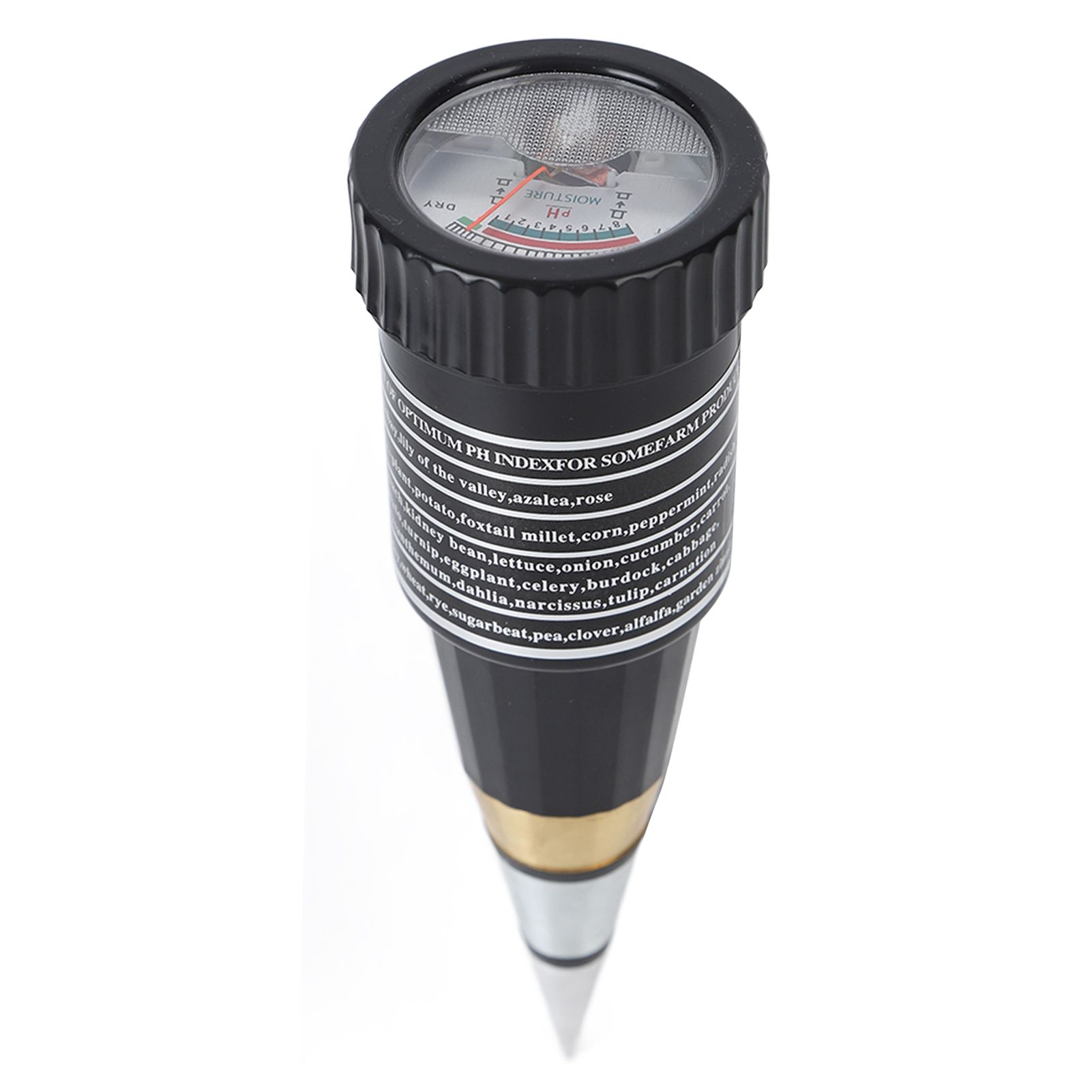 2 In 1 Soil Tester Cone Soil Moisture PH Meter Moisture Test Meter PH Detector view 2